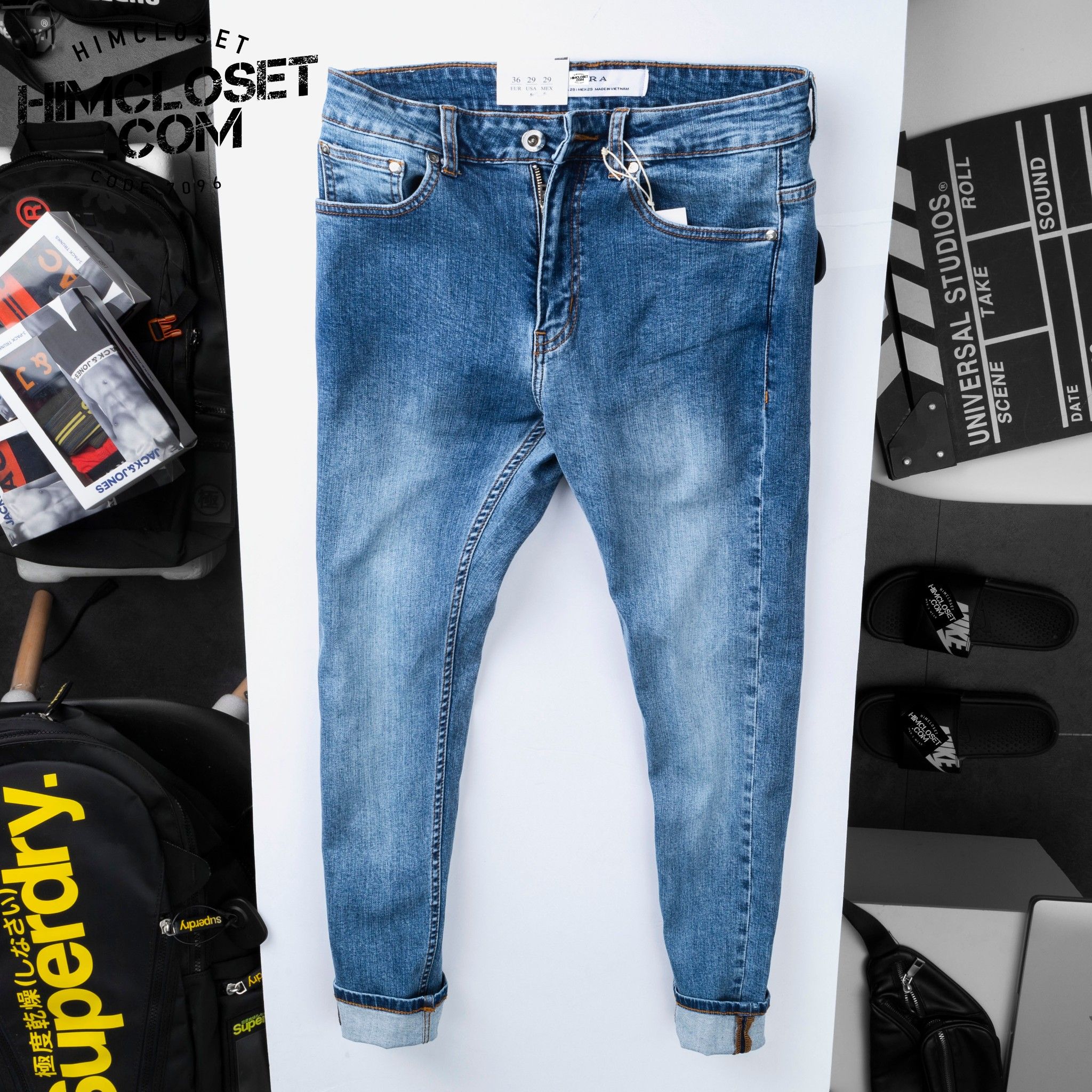 QJ ZR Skinny Wax Trơn