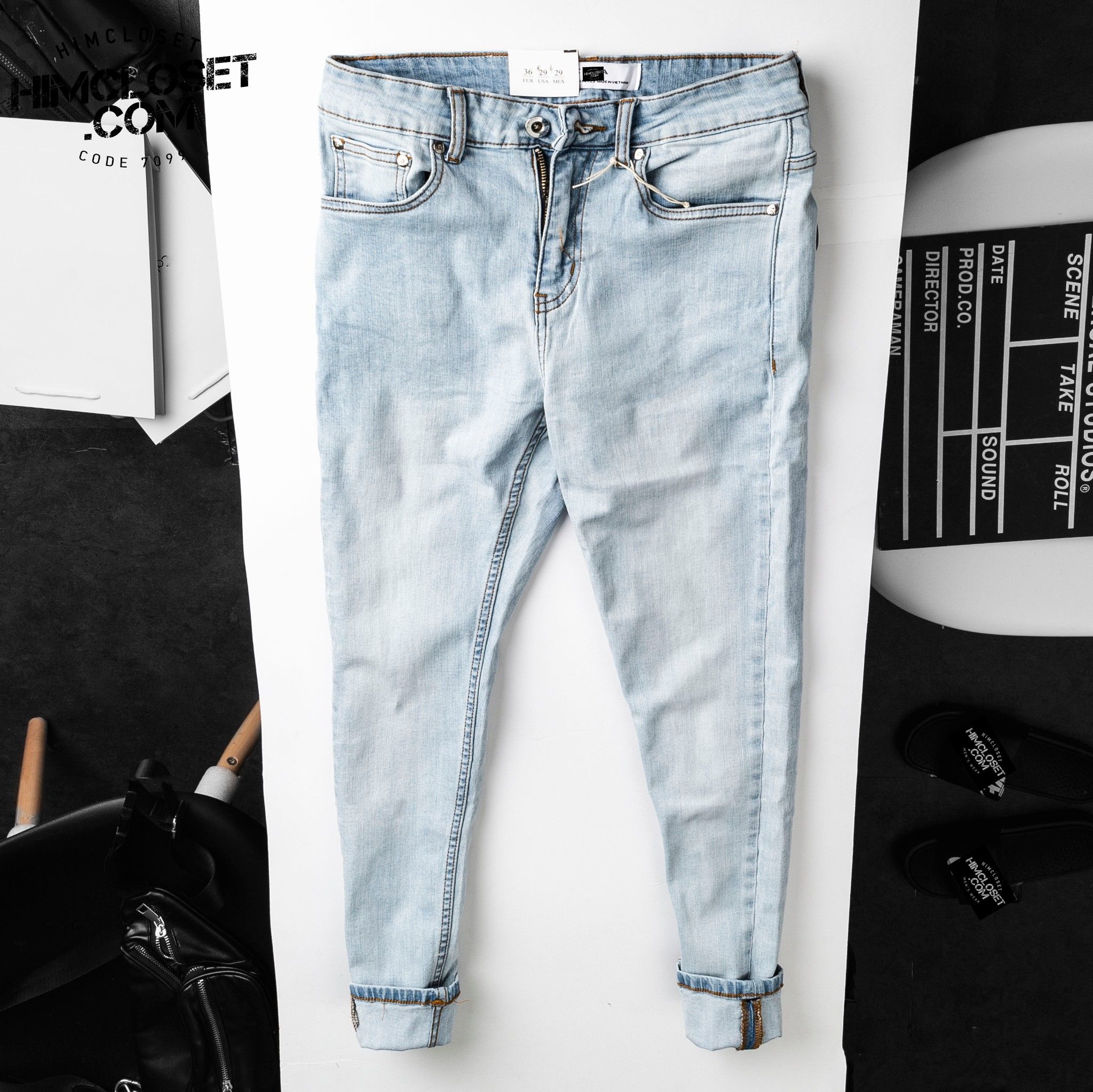QJ ZR Skinny Trơn