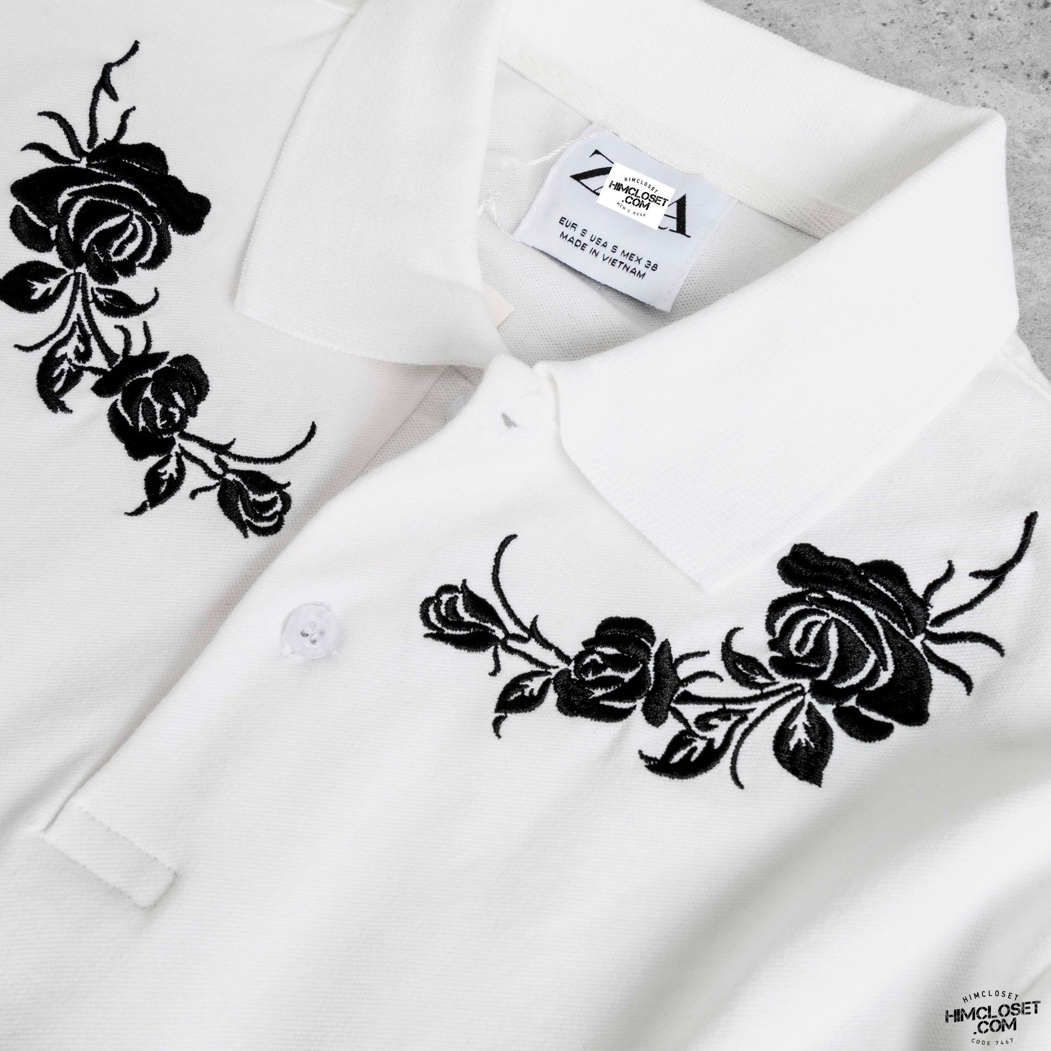 Polo ZR Hoạ Tiết Bông