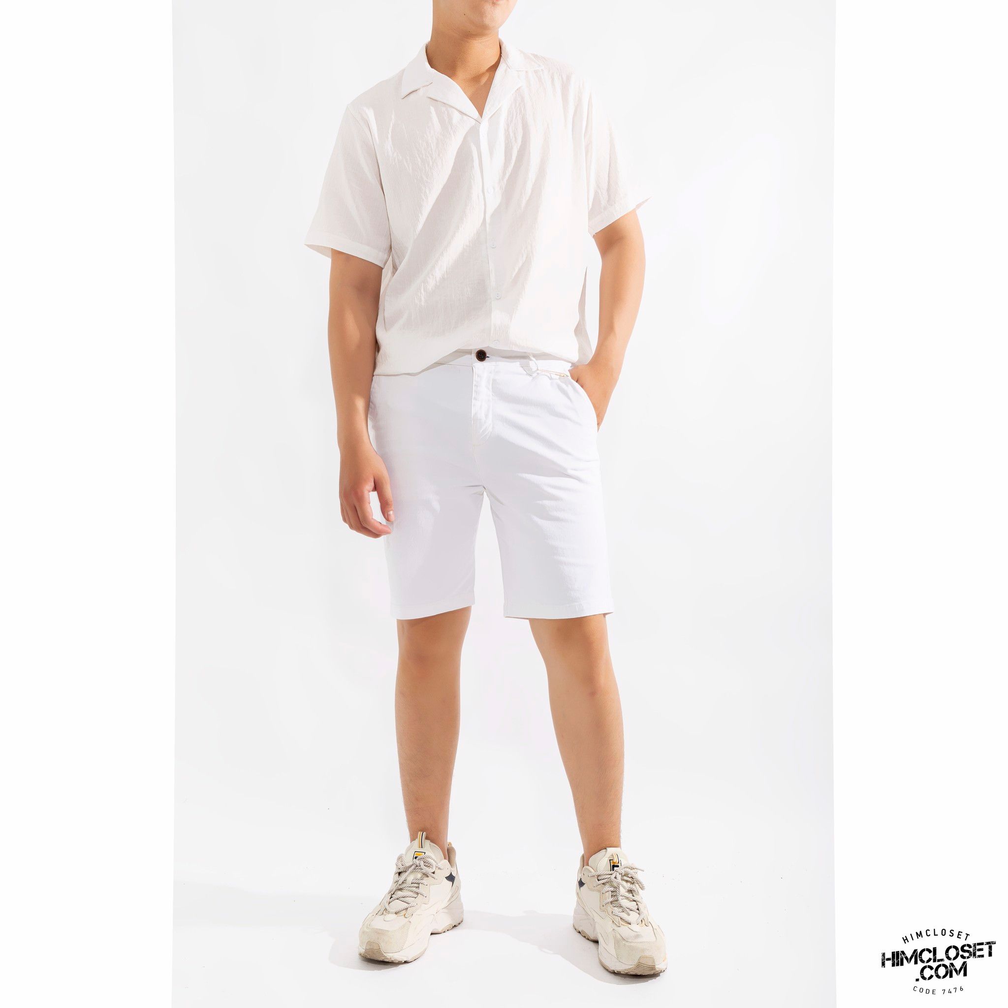 Short Kaki S&S Blauw Favourite