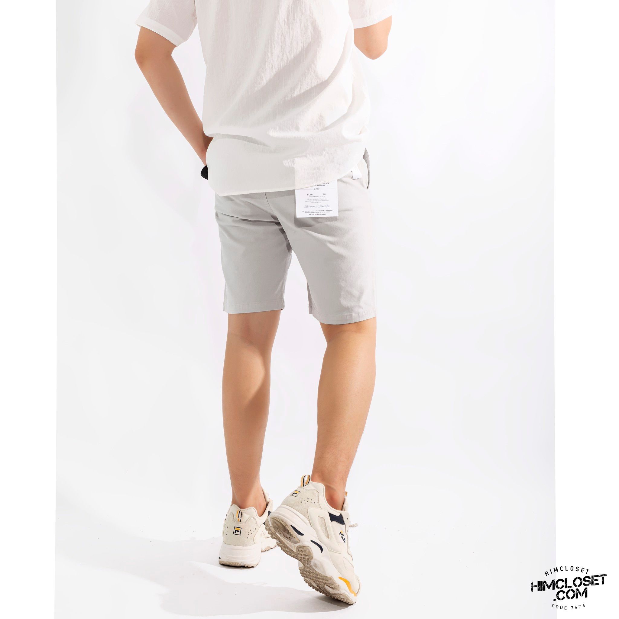 Short Kaki S&S Blauw Favourite