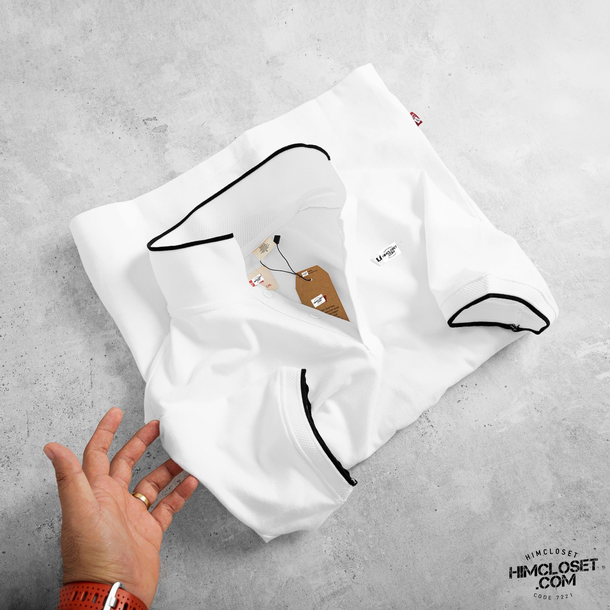 Polo LV's Viền Cổ