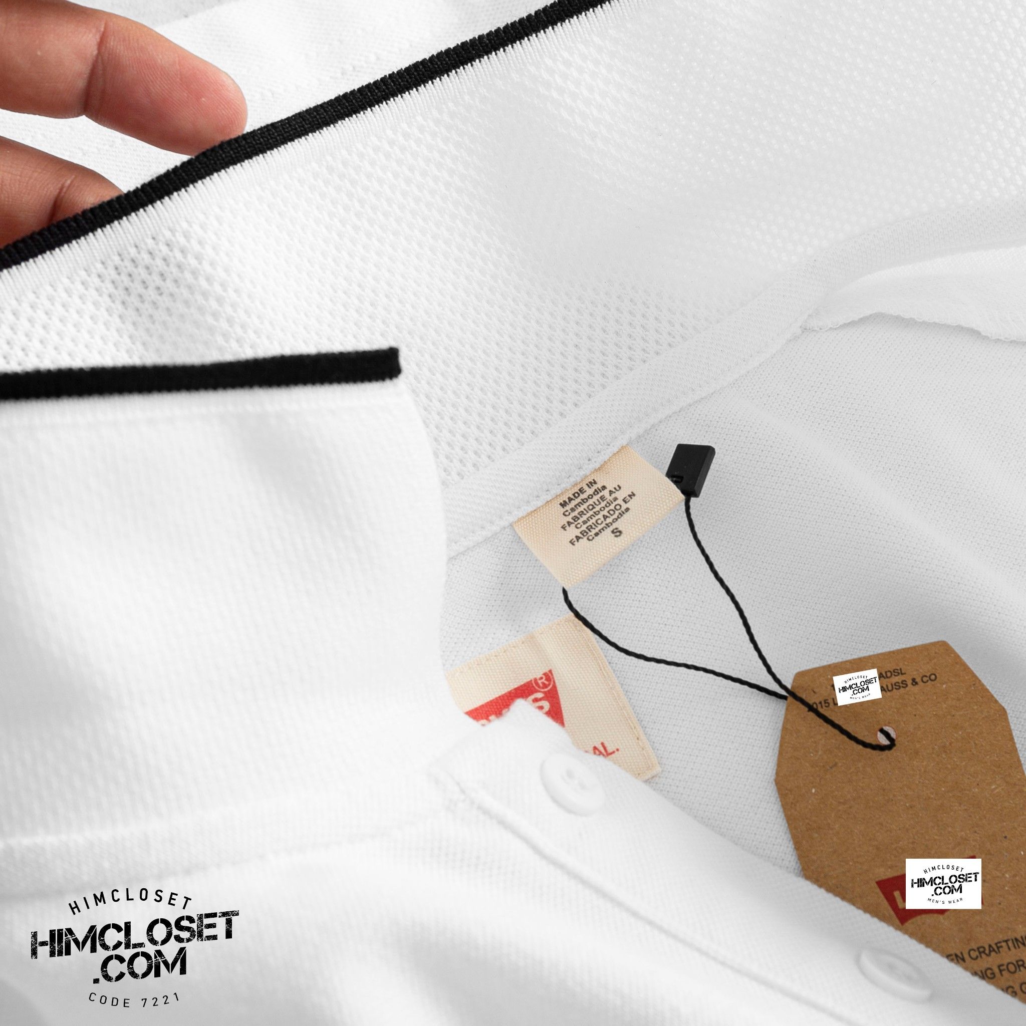 Polo LV's Viền Cổ