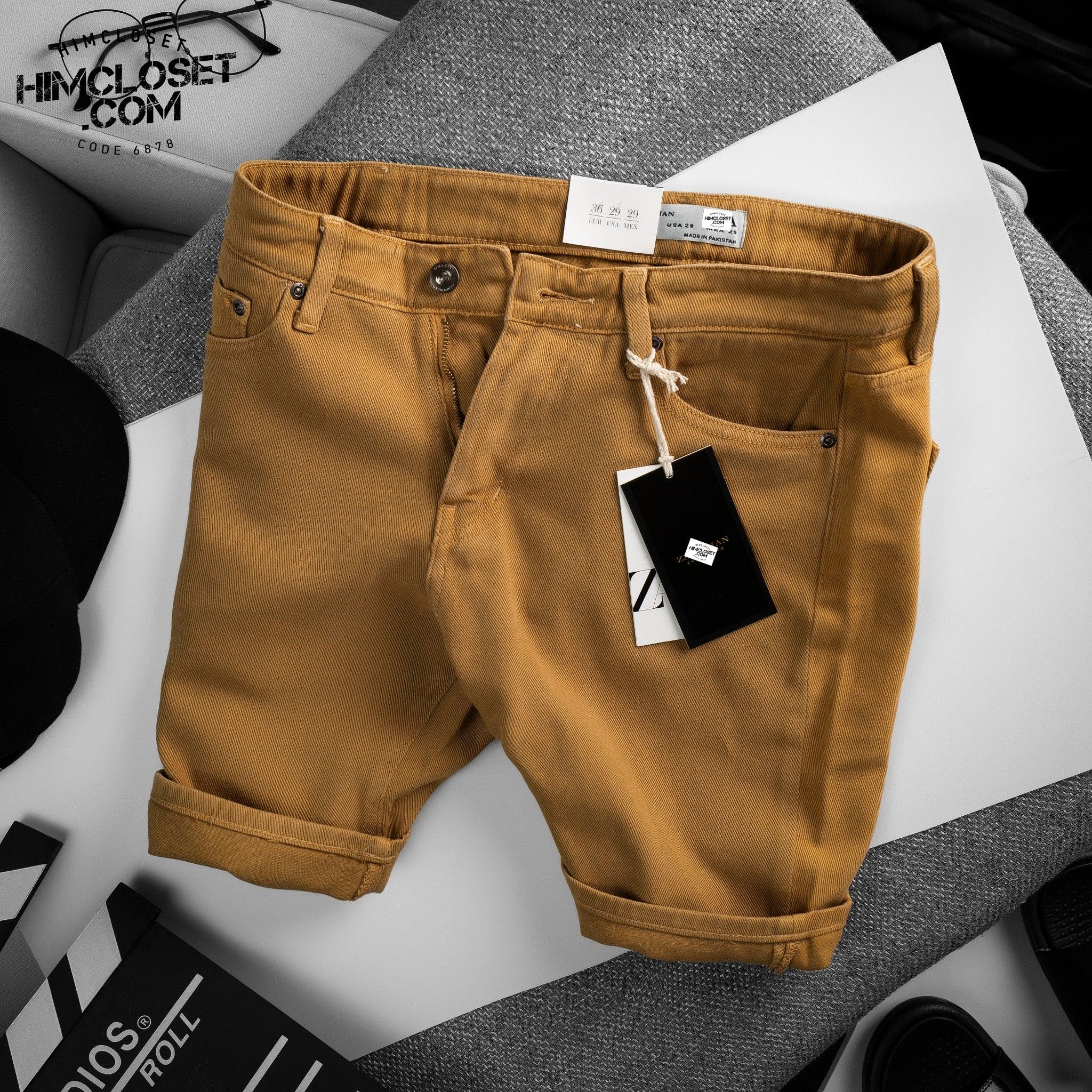 Short Kaki ZR Slim1
