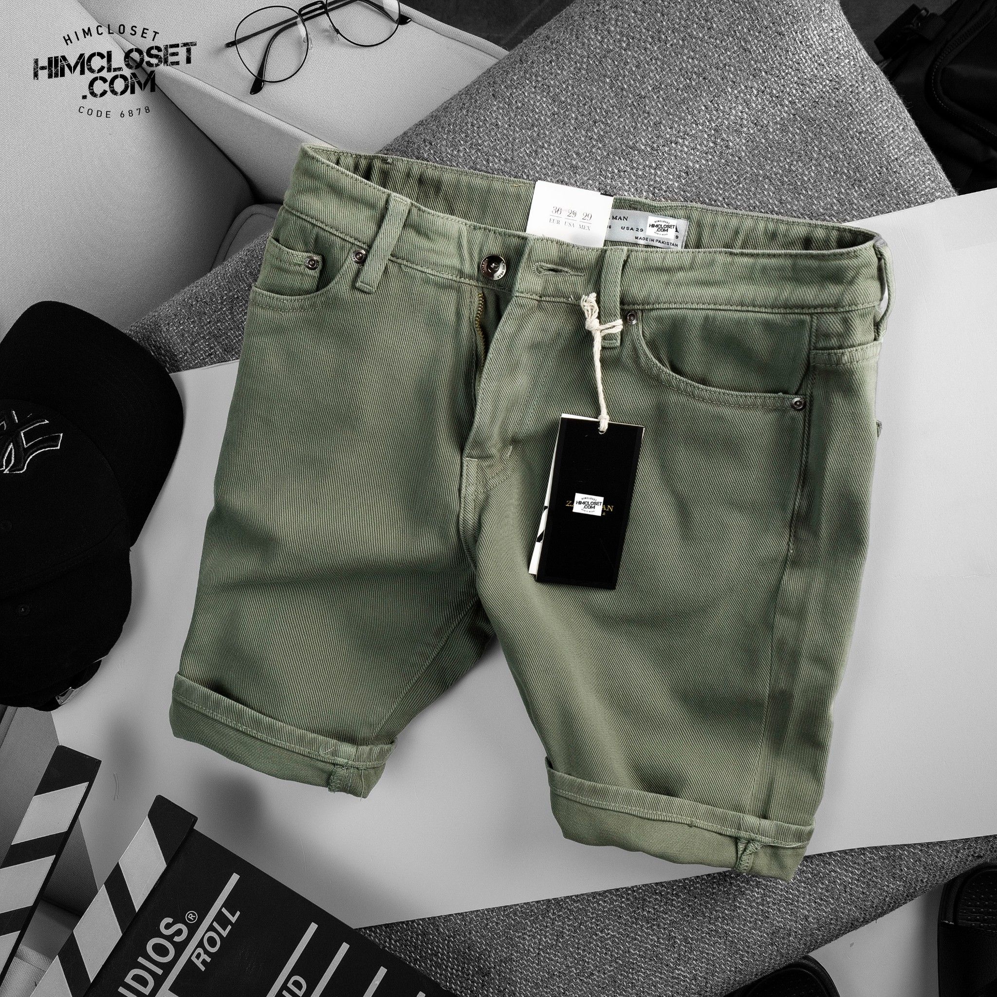 Short Kaki ZR Slim1