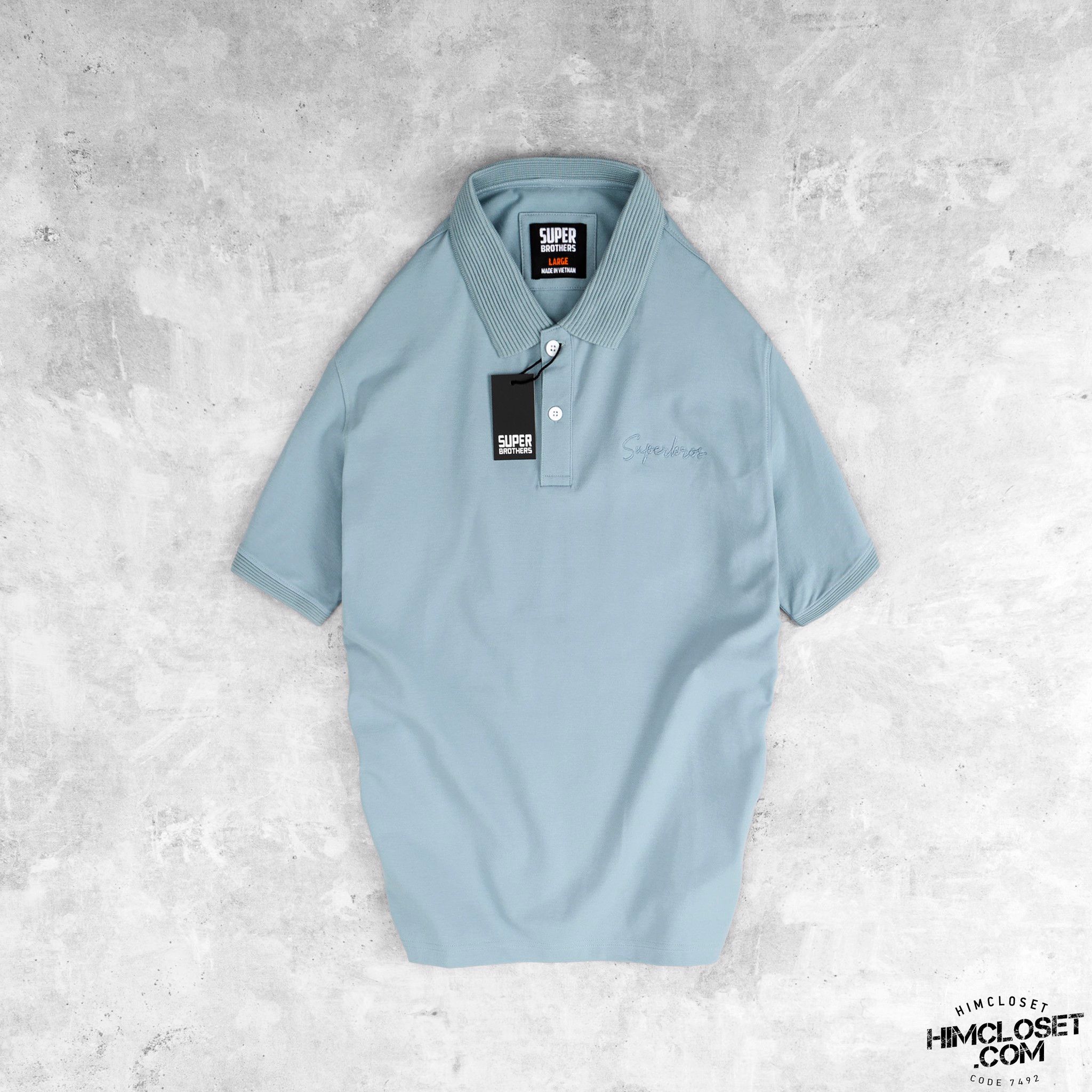 Polo S.Brothers Chữ Thêu 8M