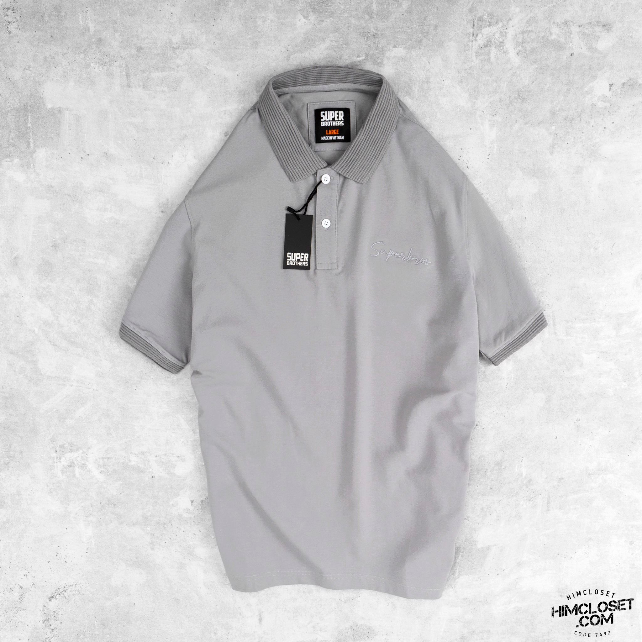 Polo S.Brothers Chữ Thêu 8M