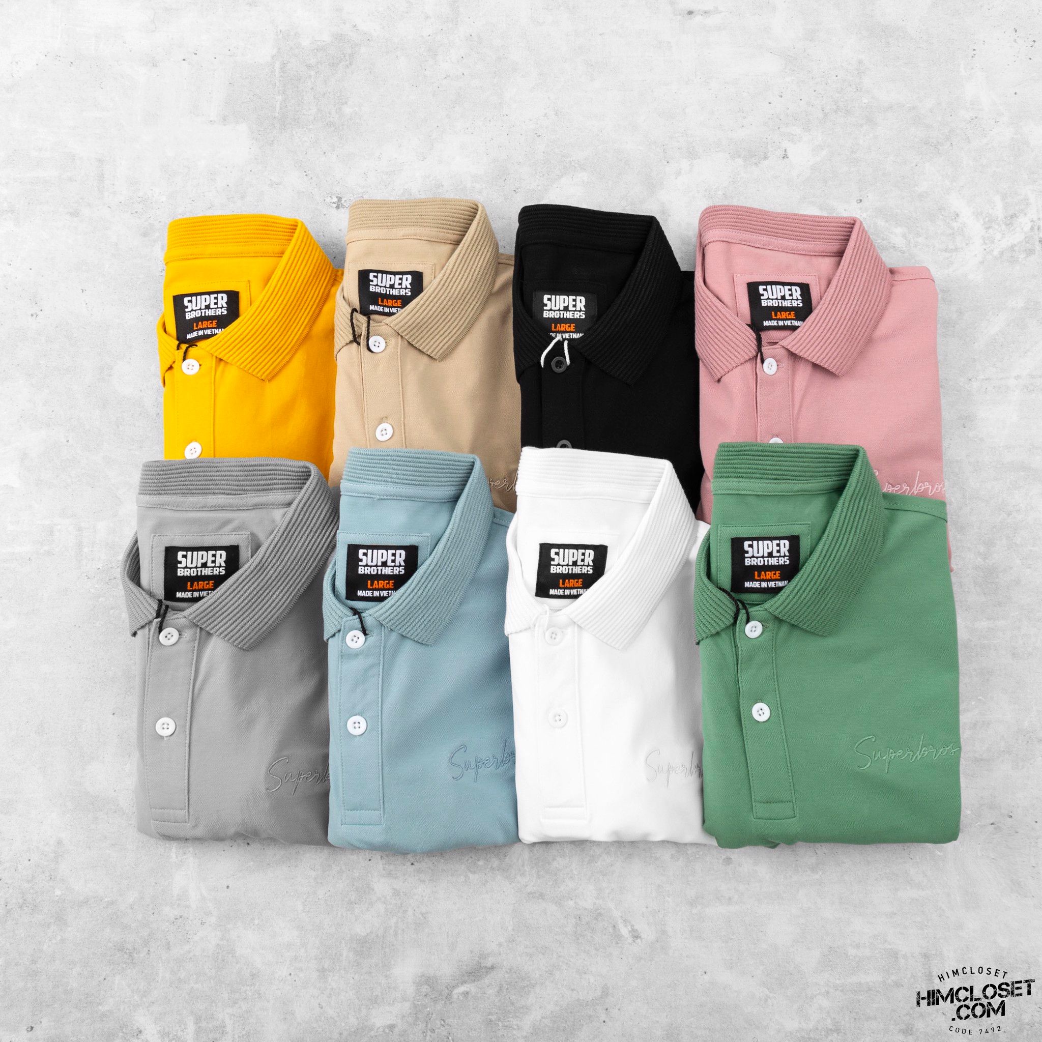 Polo S.Brothers Chữ Thêu 8M