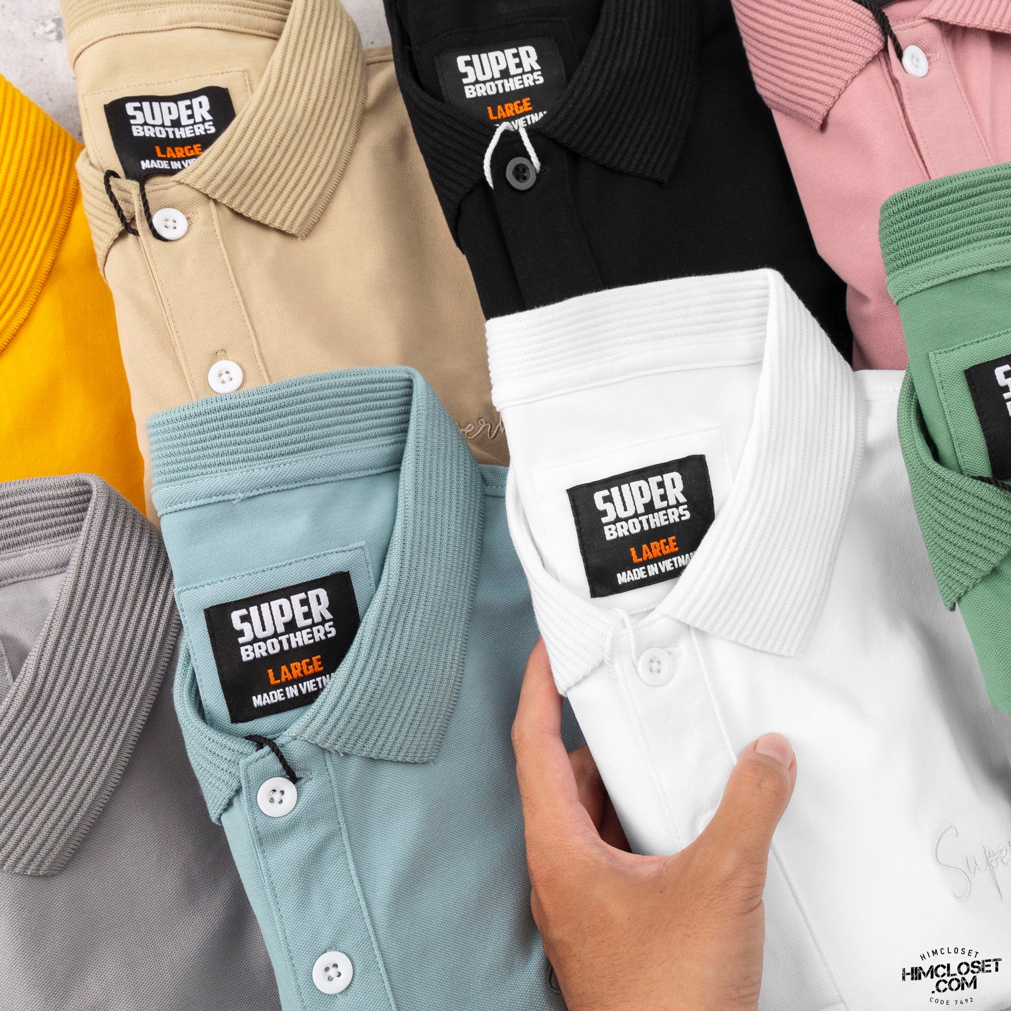 Polo S.Brothers Chữ Thêu 8M