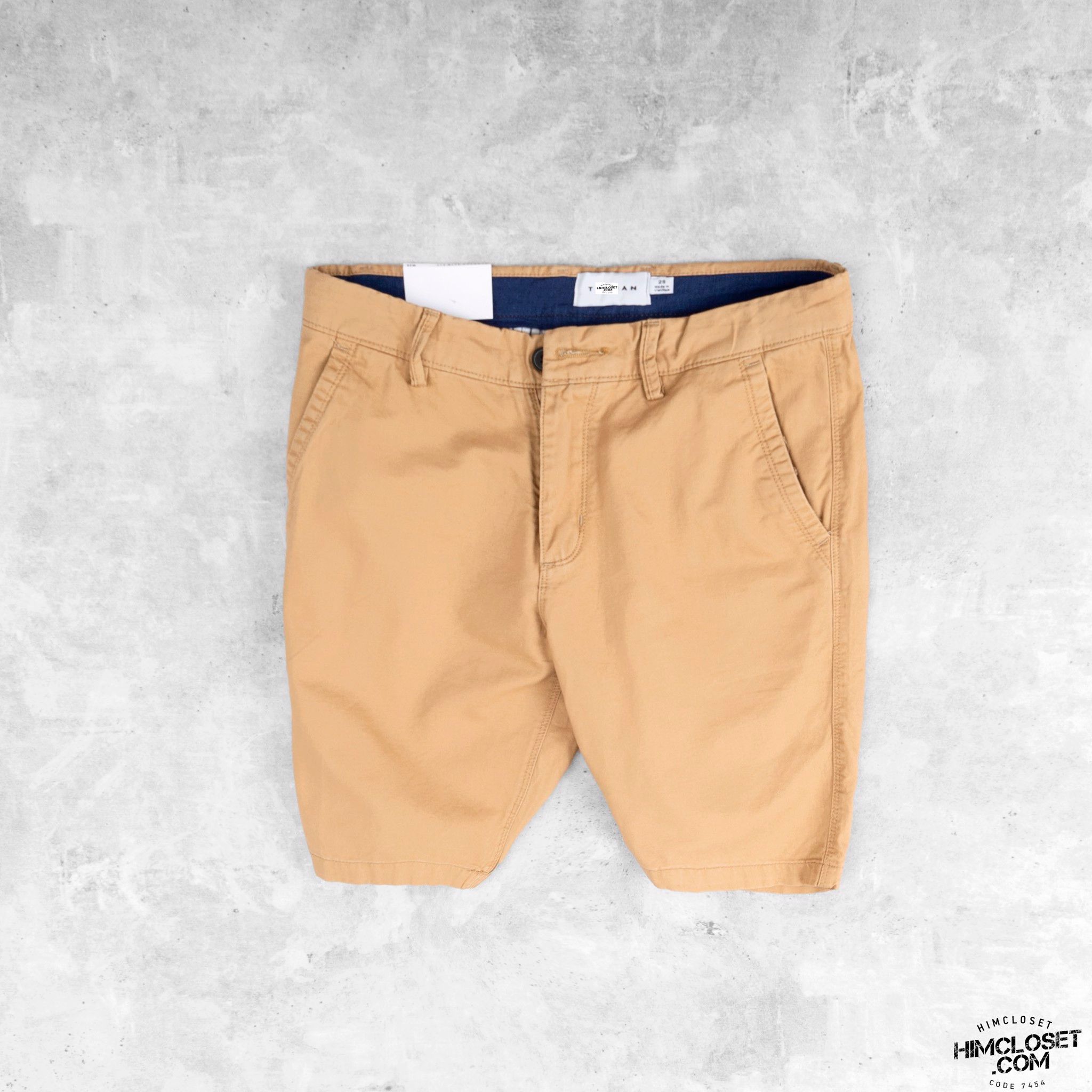 Short Kaki T0PMAN Stretch