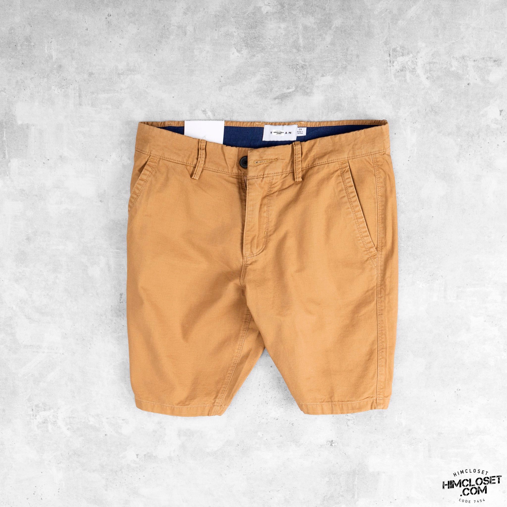Short Kaki T0PMAN Stretch