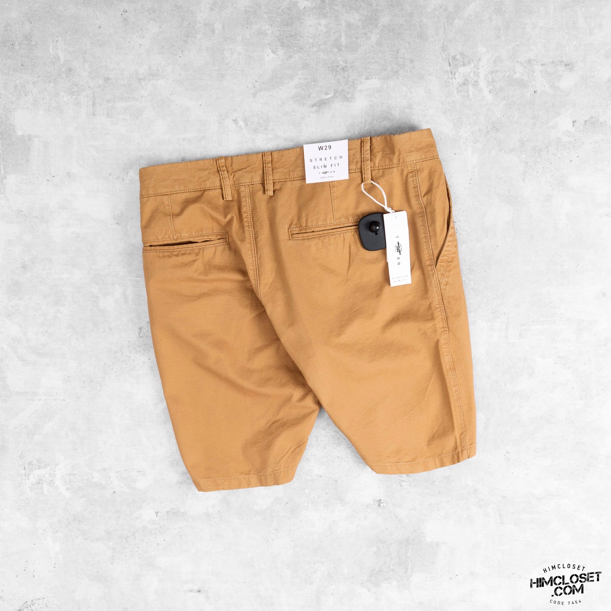 Short Kaki T0PMAN Stretch
