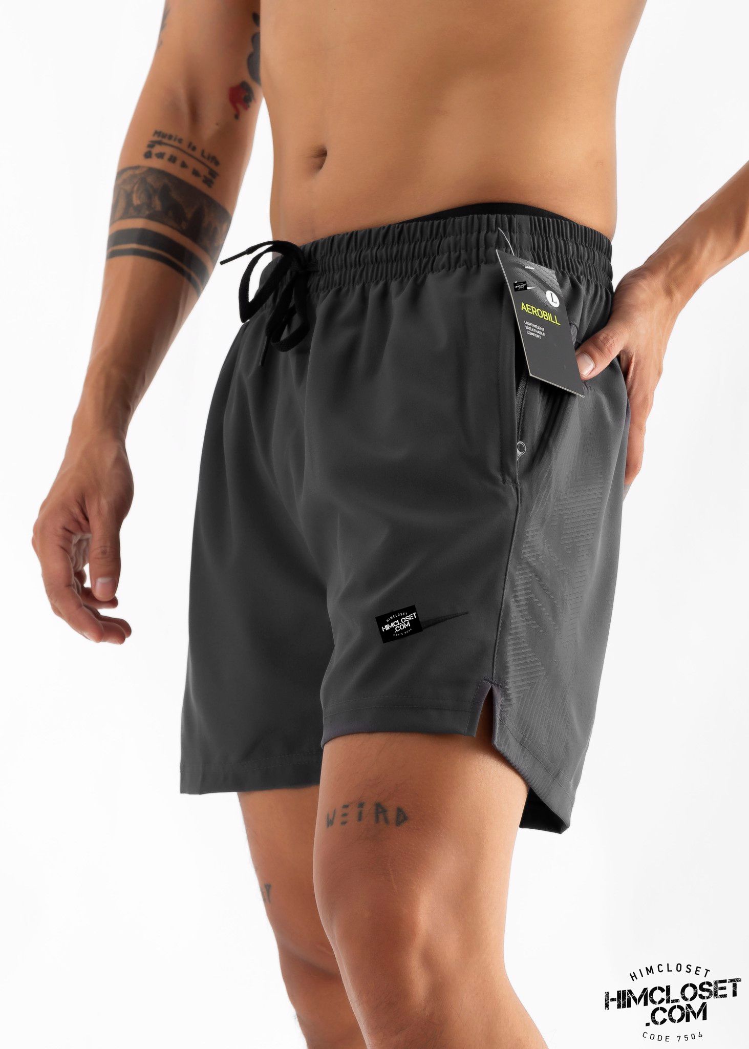 Short Dù N!ke Sọc Hông