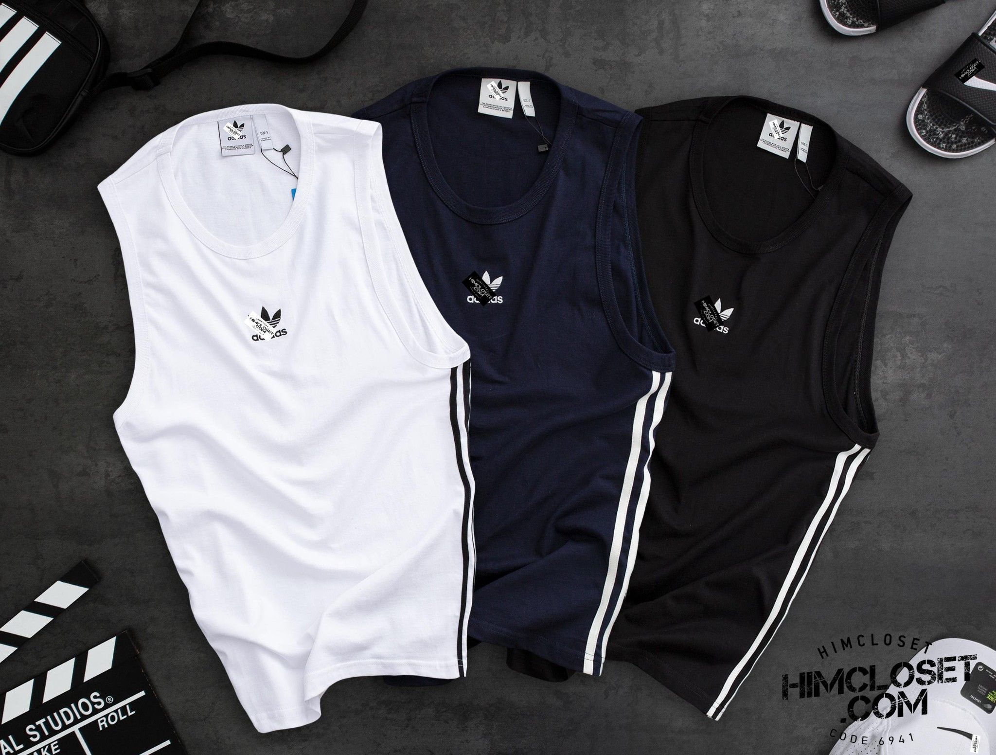 Tanktop Das 3 Sọc Hông