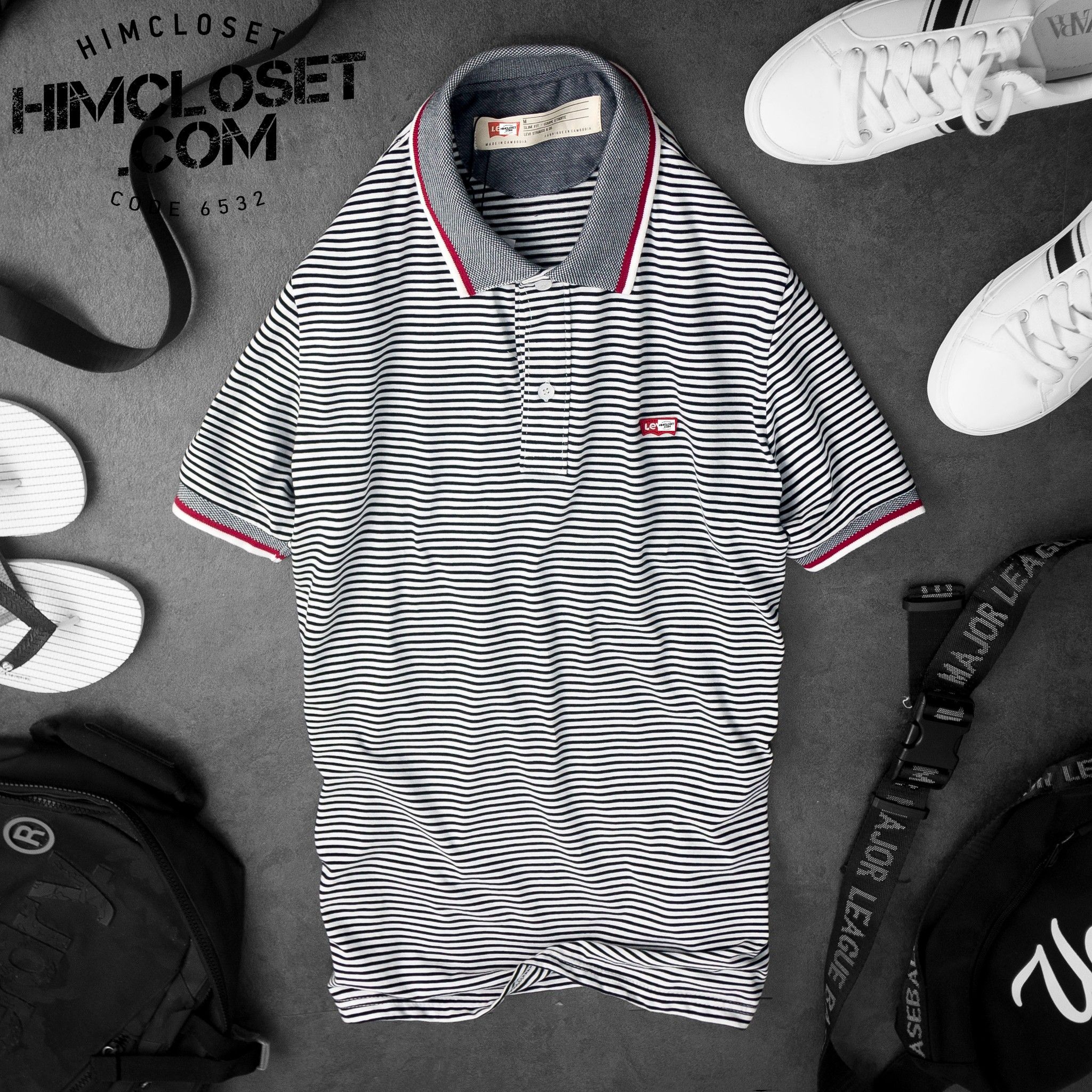 Polo LV's Sọc Ngang