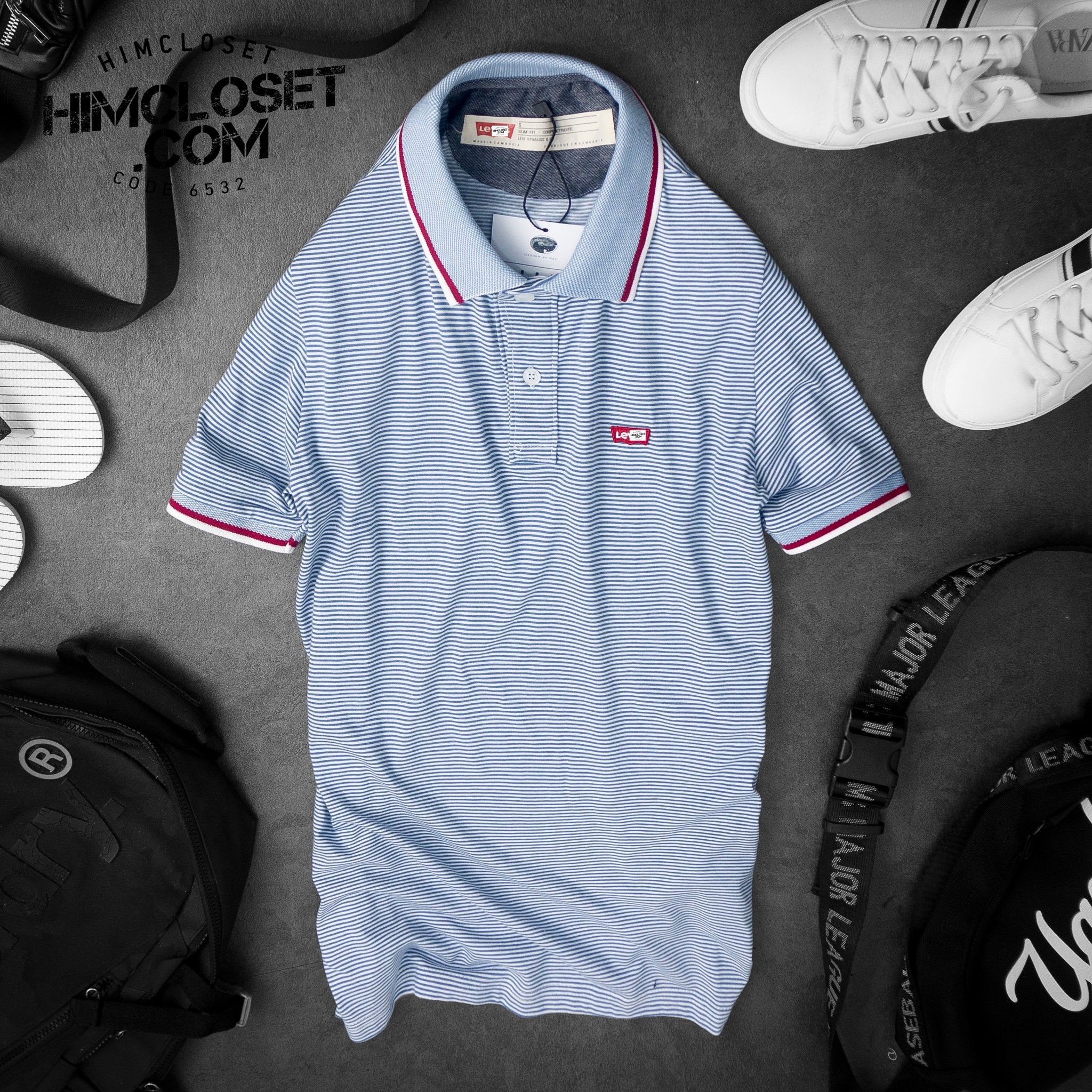 Polo LV's Sọc Ngang