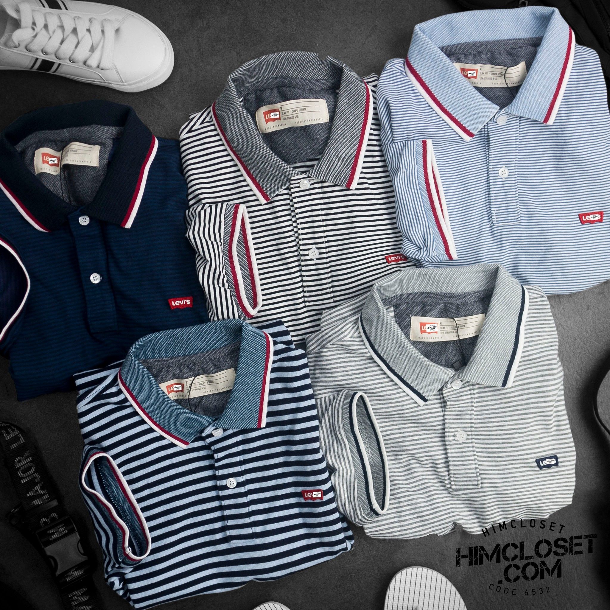 Polo LV's Sọc Ngang