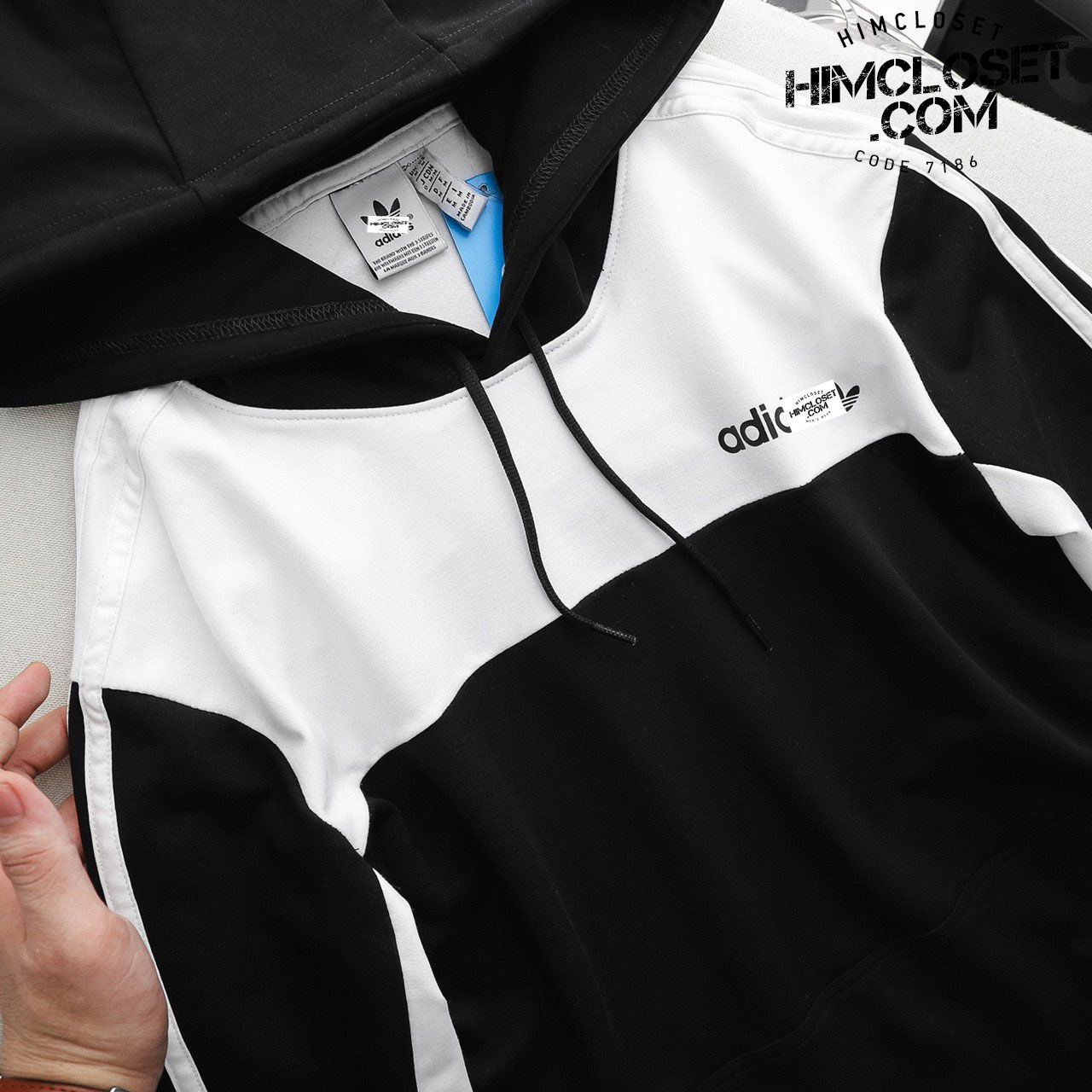 Hoodie Das Sọc Tay