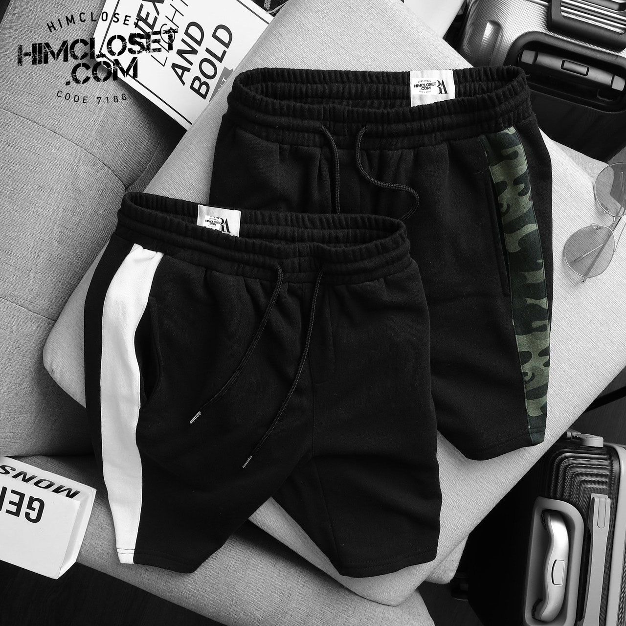Short Thun ZR Sọc Hông