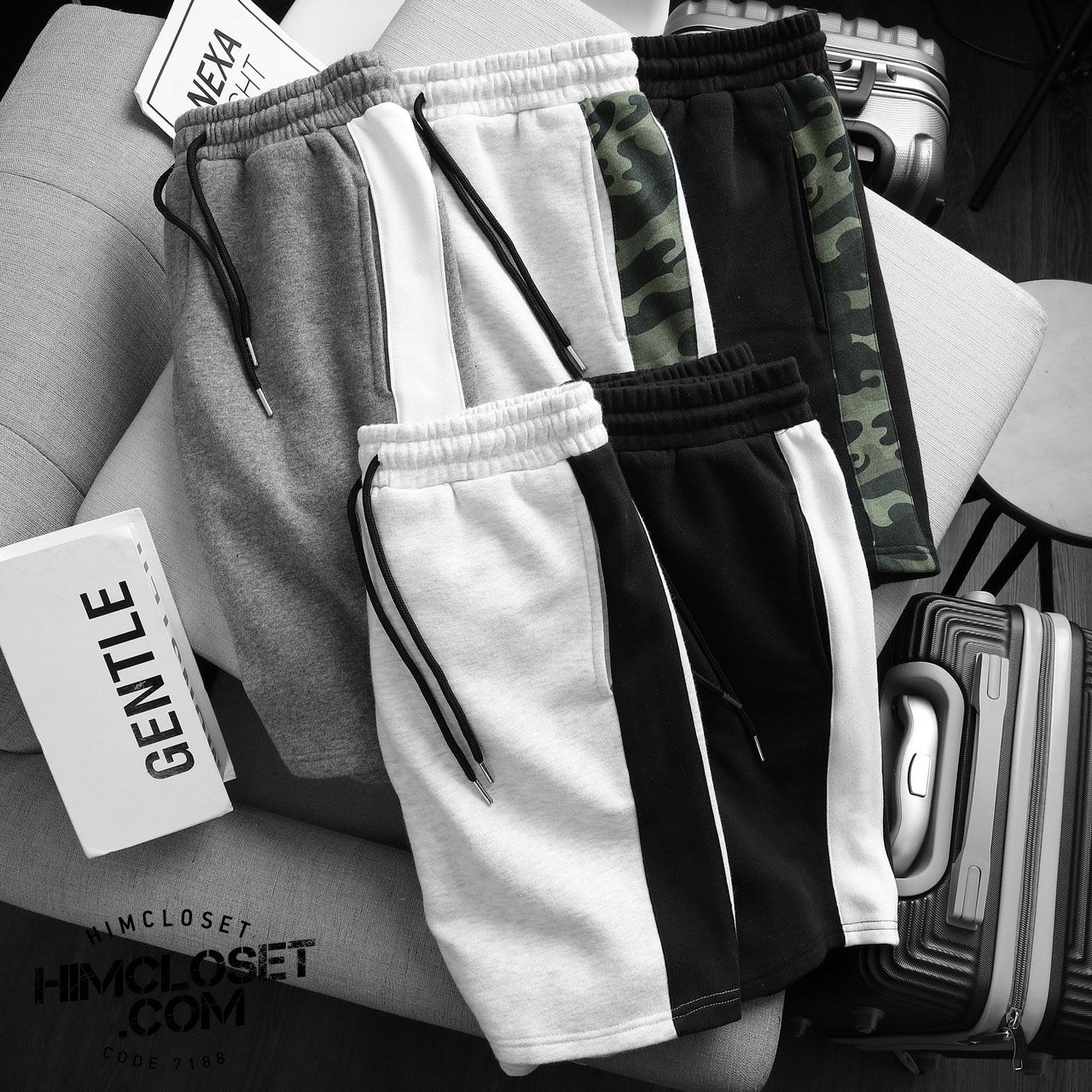 Short Thun ZR Sọc Hông