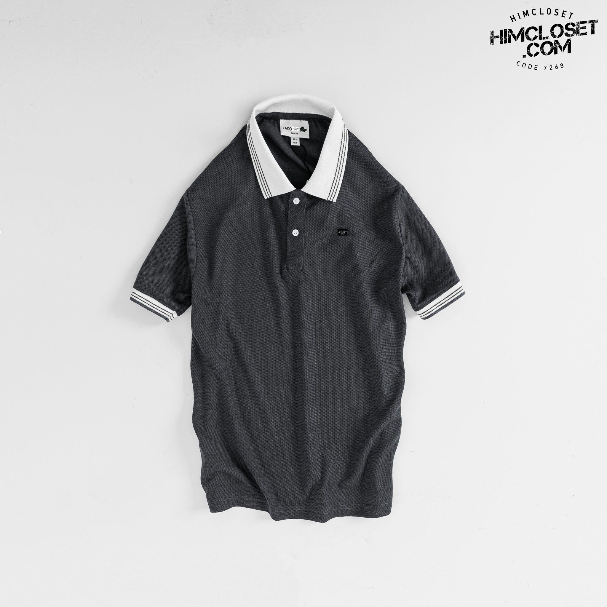 Polo Lac0ste Logo Thêu