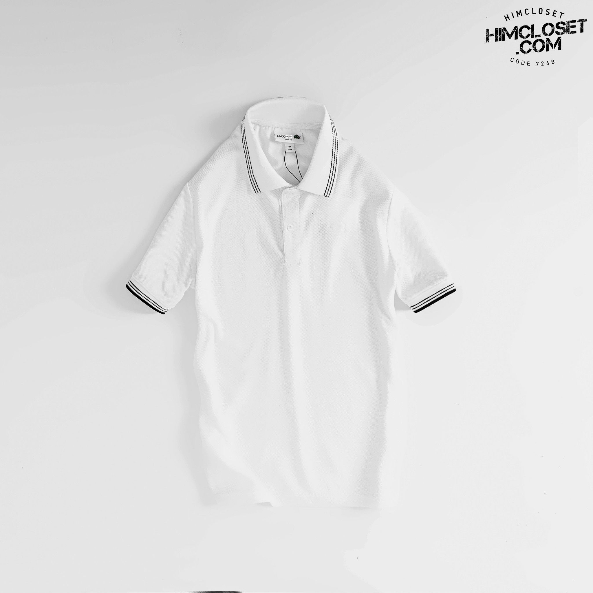 Polo Lac0ste Logo Thêu