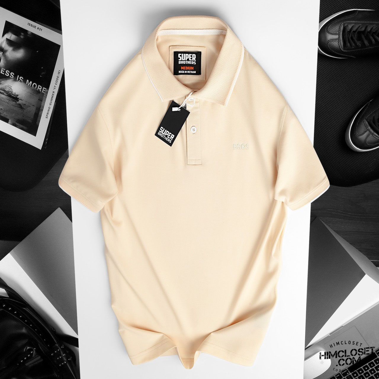 Polo S.Brothers Chữ Thêu
