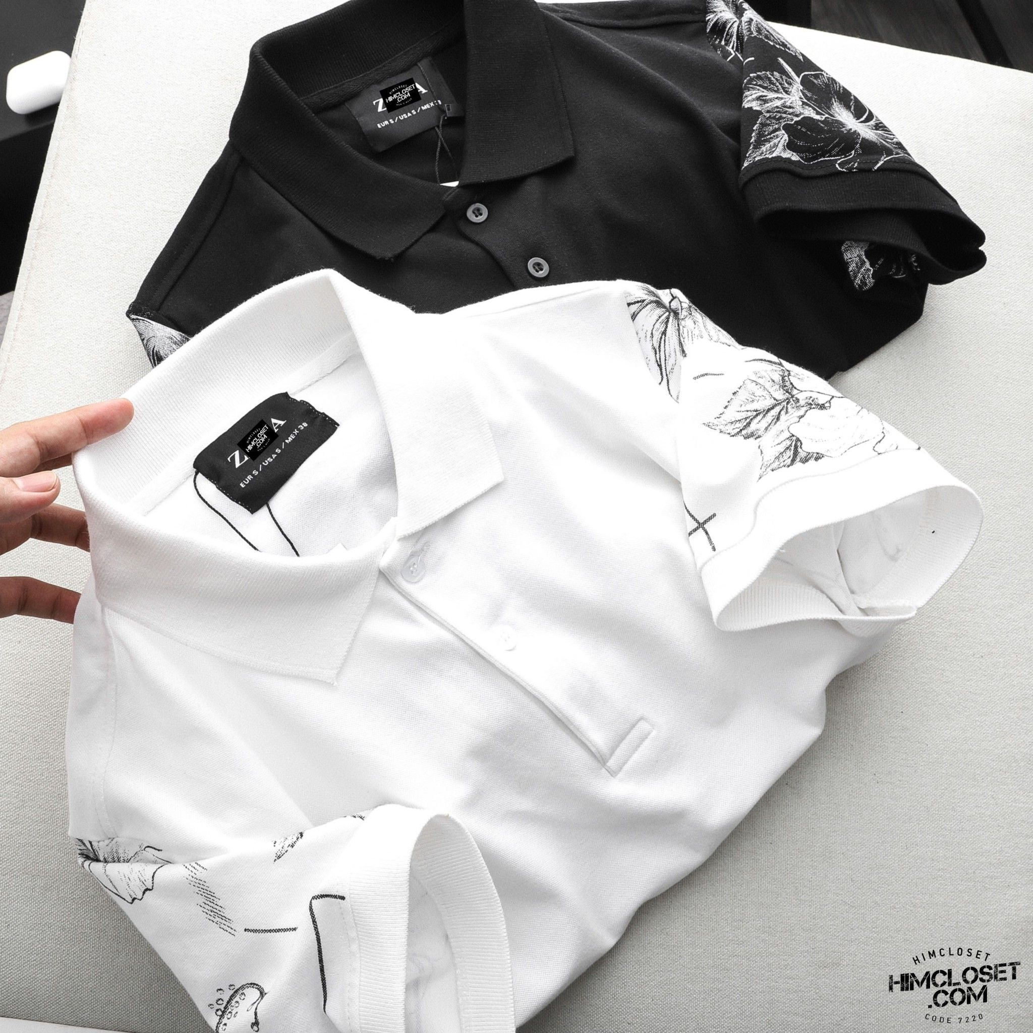 Polo ZR Hoạ Tiết Tay