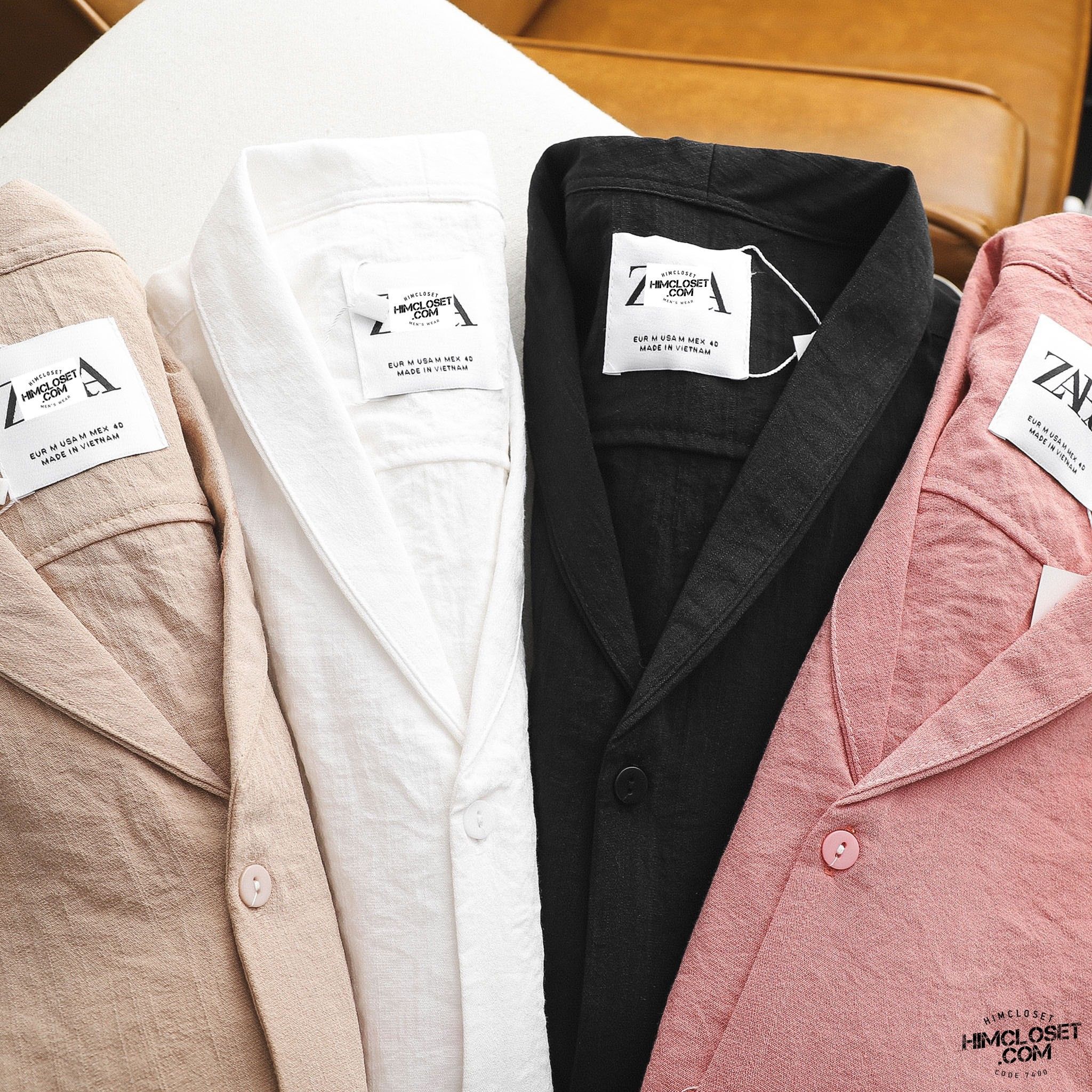 SM ZR TN Linen Cổ Vest