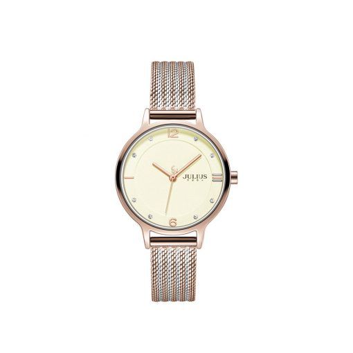 Đồng Hồ Nữ JA-1251B Julius Hàn Quốc(Demi Hồng)