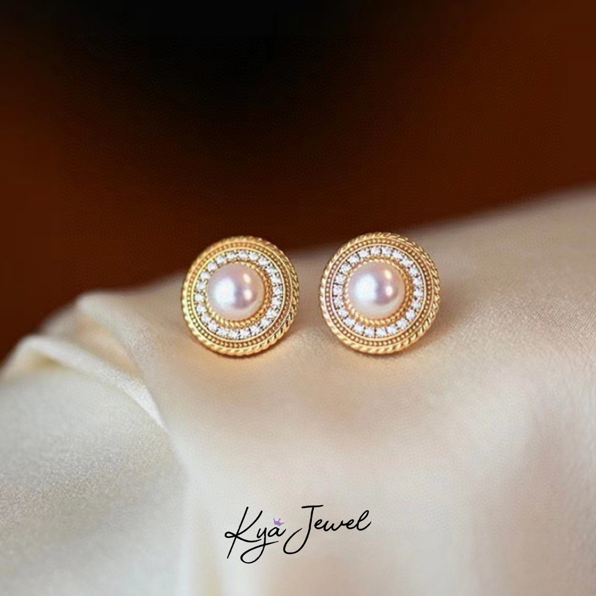 Khuyên tai nữ Feminine Pearl