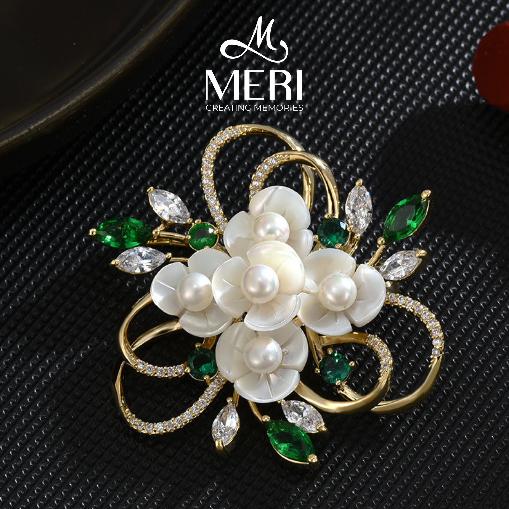 Cài áo Pearl Bouquet