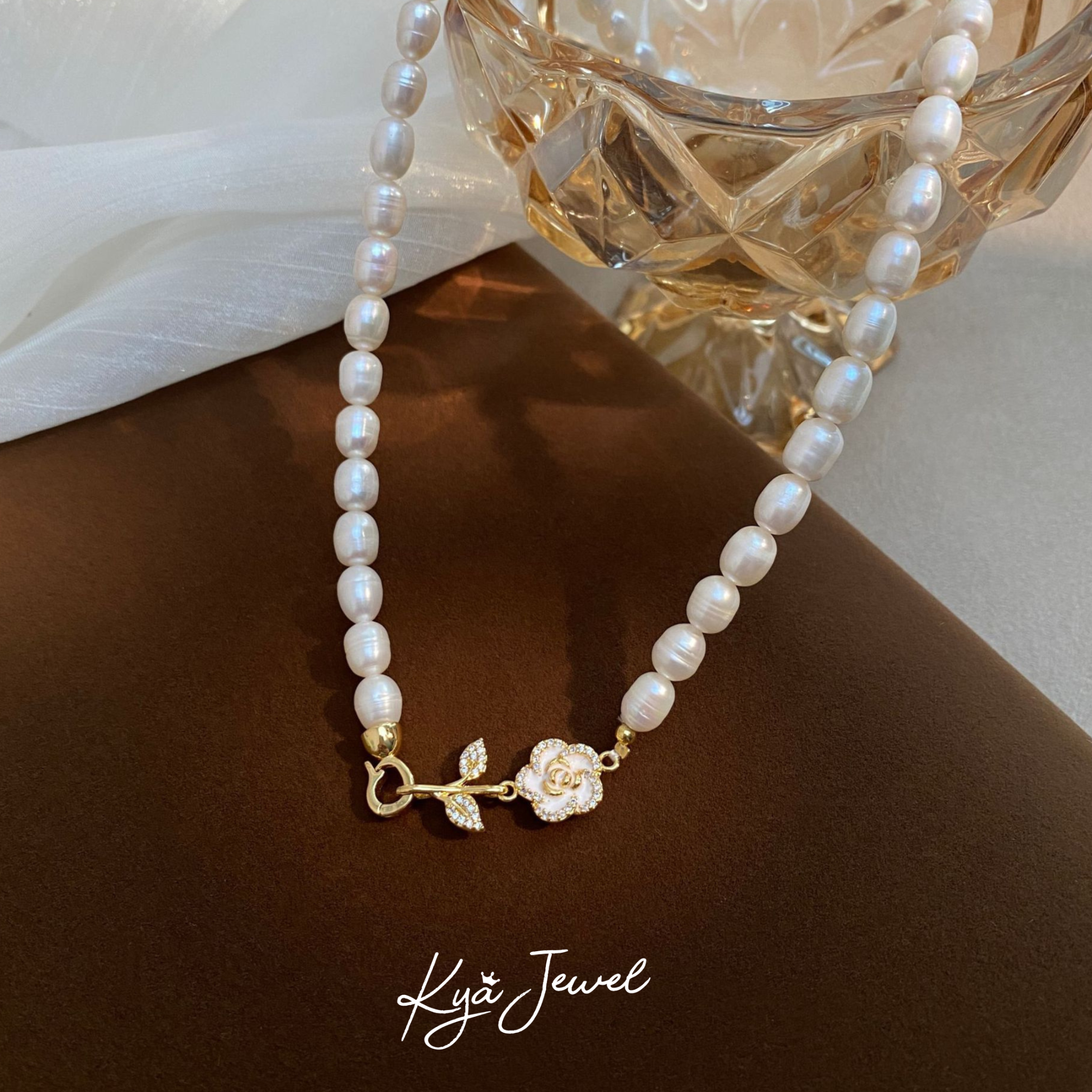Dây chuyền nữ Pearl Blossom