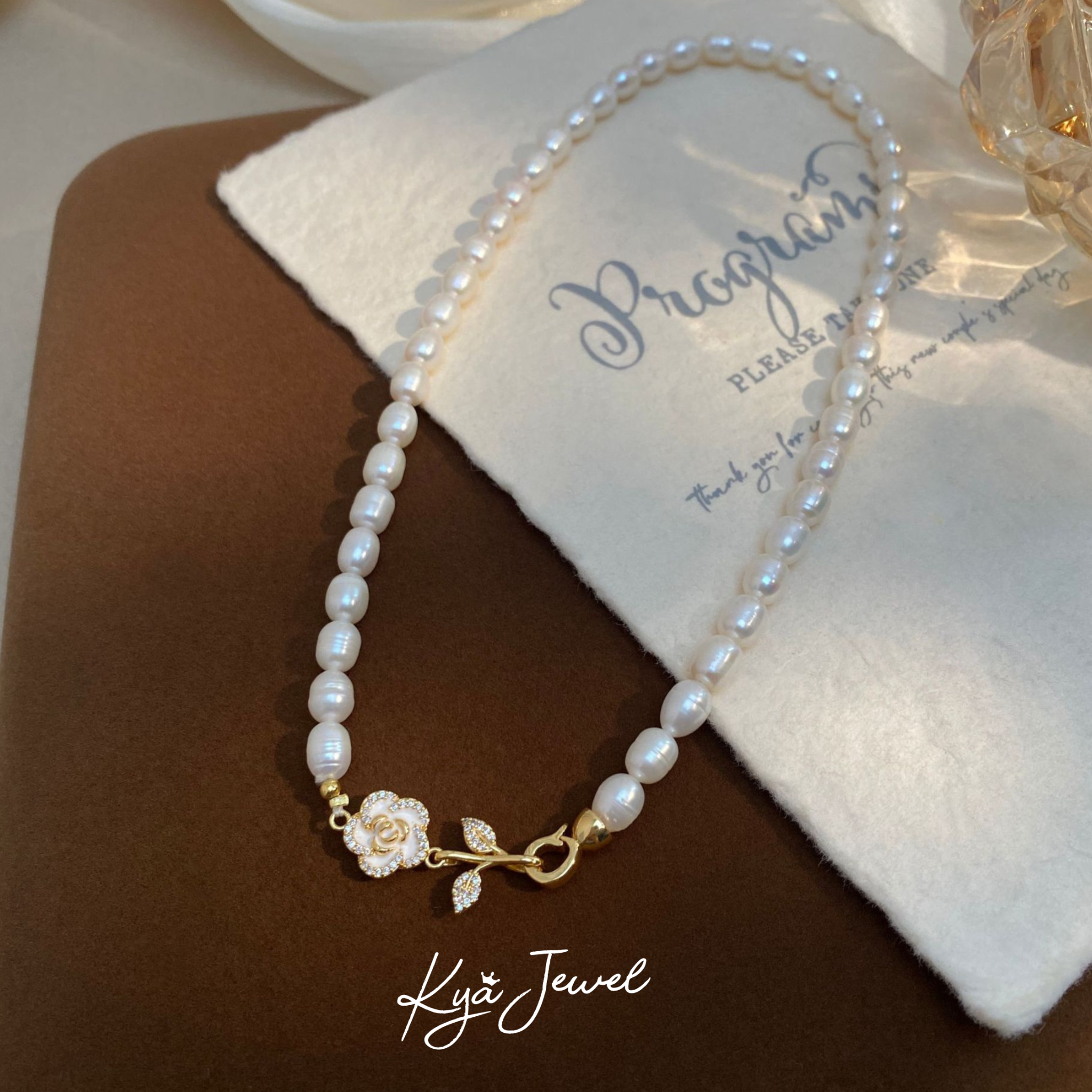 Dây chuyền nữ Pearl Blossom