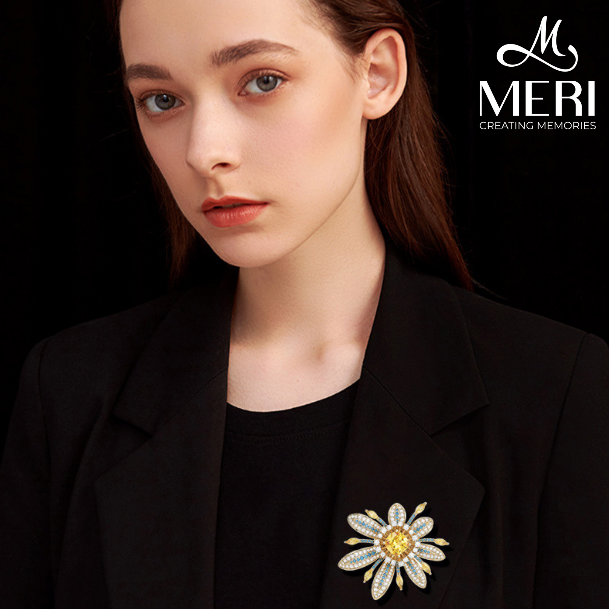 Cài áo Floral Sunshine