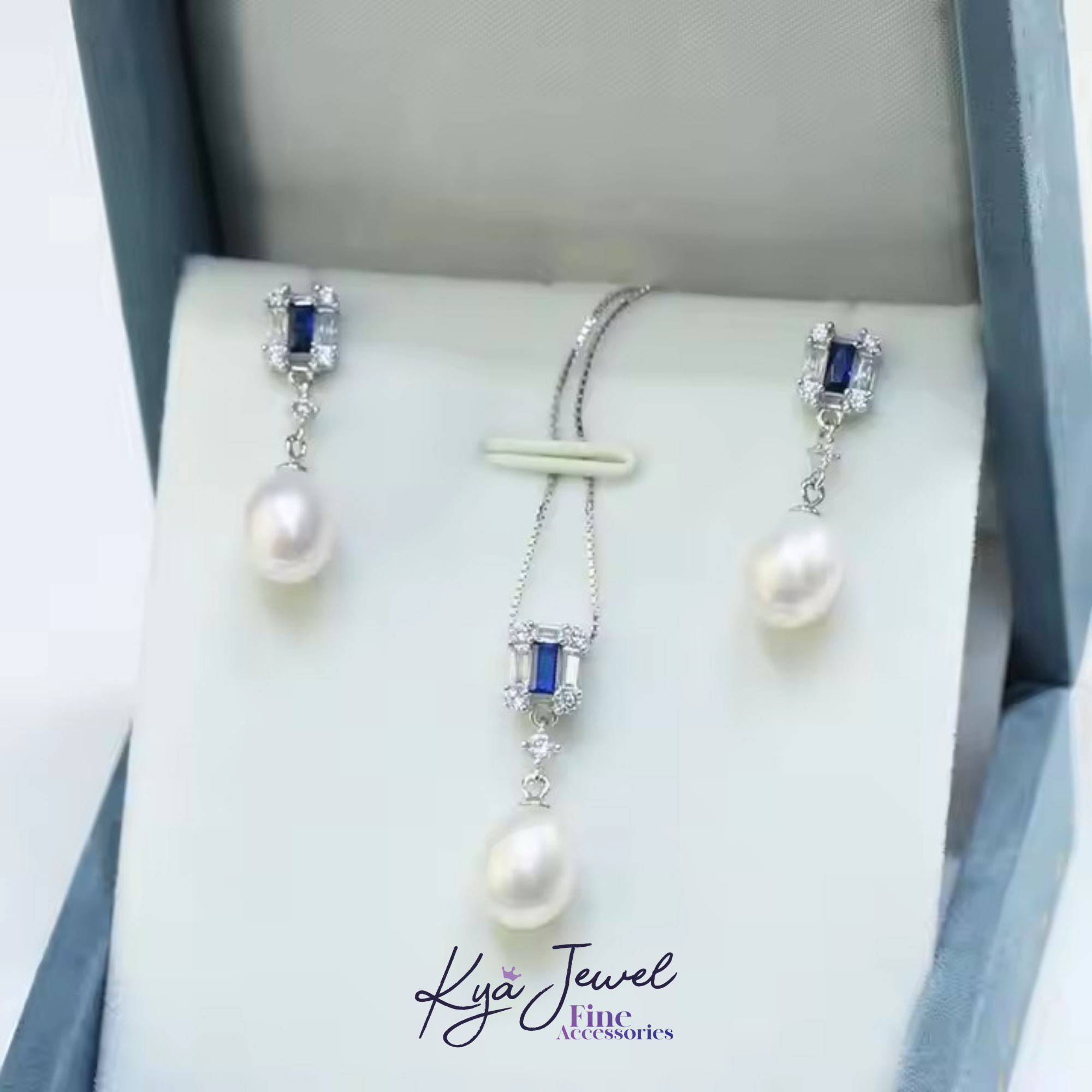 Dây chuyền nữ Azure Wave Pearl