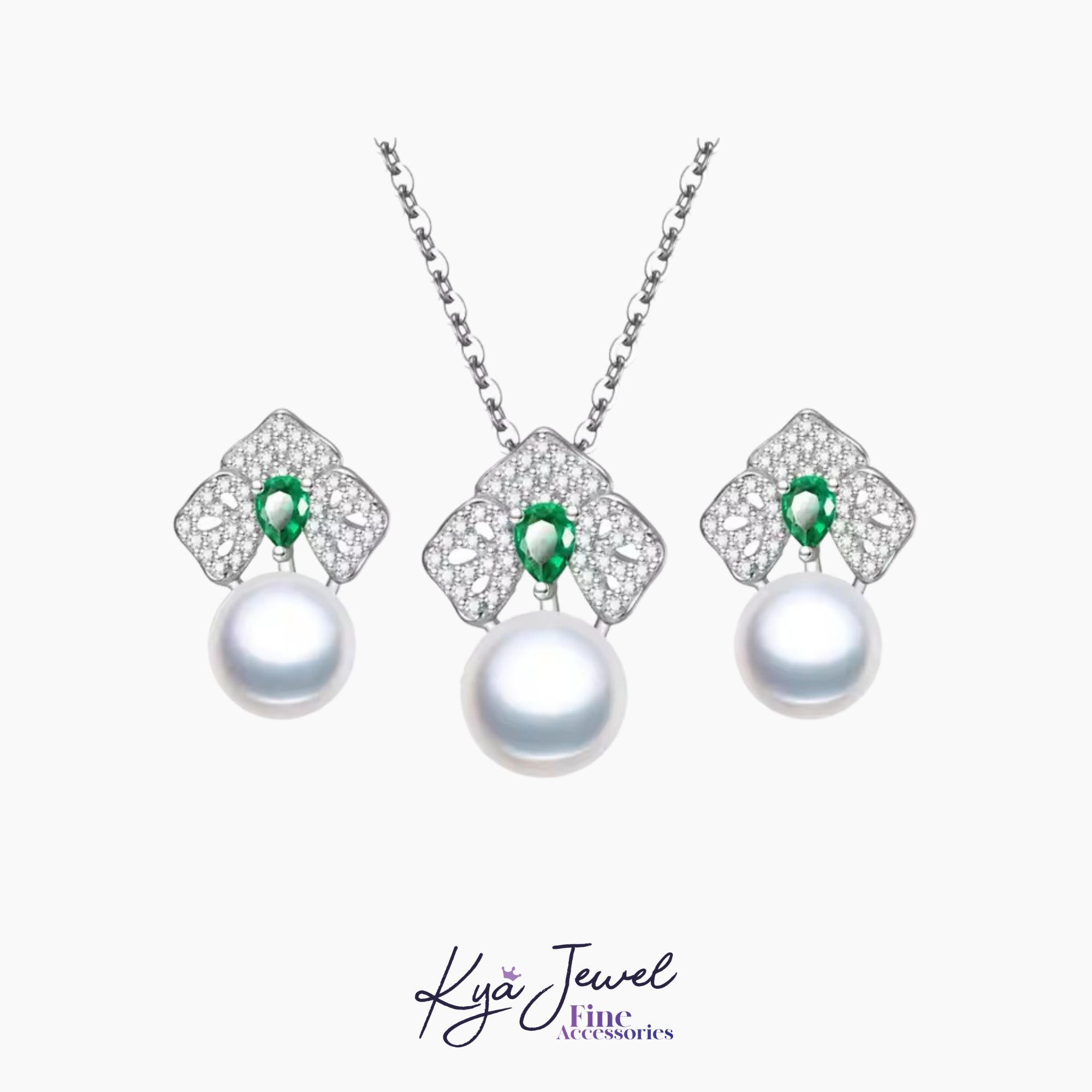 Bộ trang sức nữ Forest Bloom Pearl