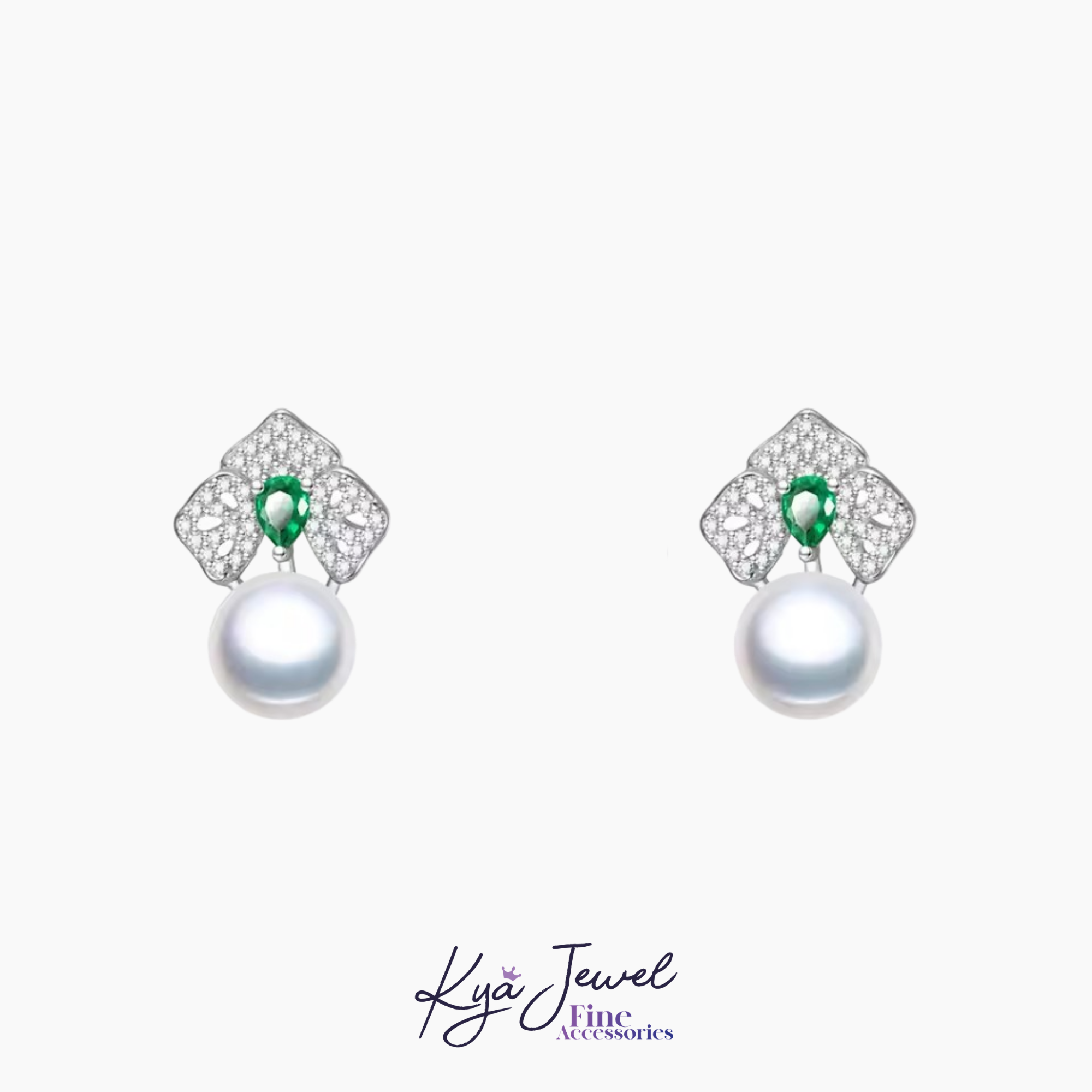 Khuyên tai nữ Forest Bloom Pearl