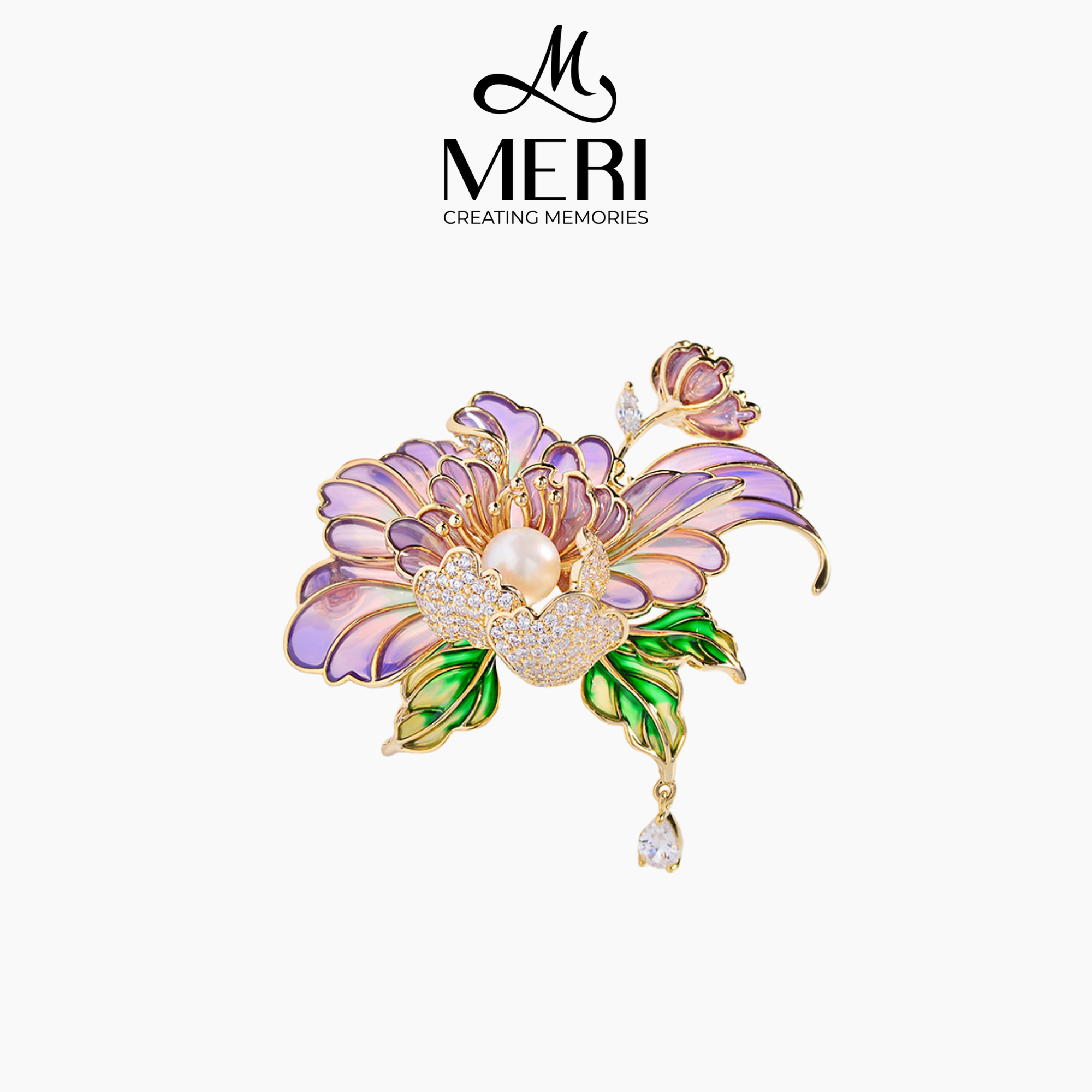 Cài áo Graceful Peony