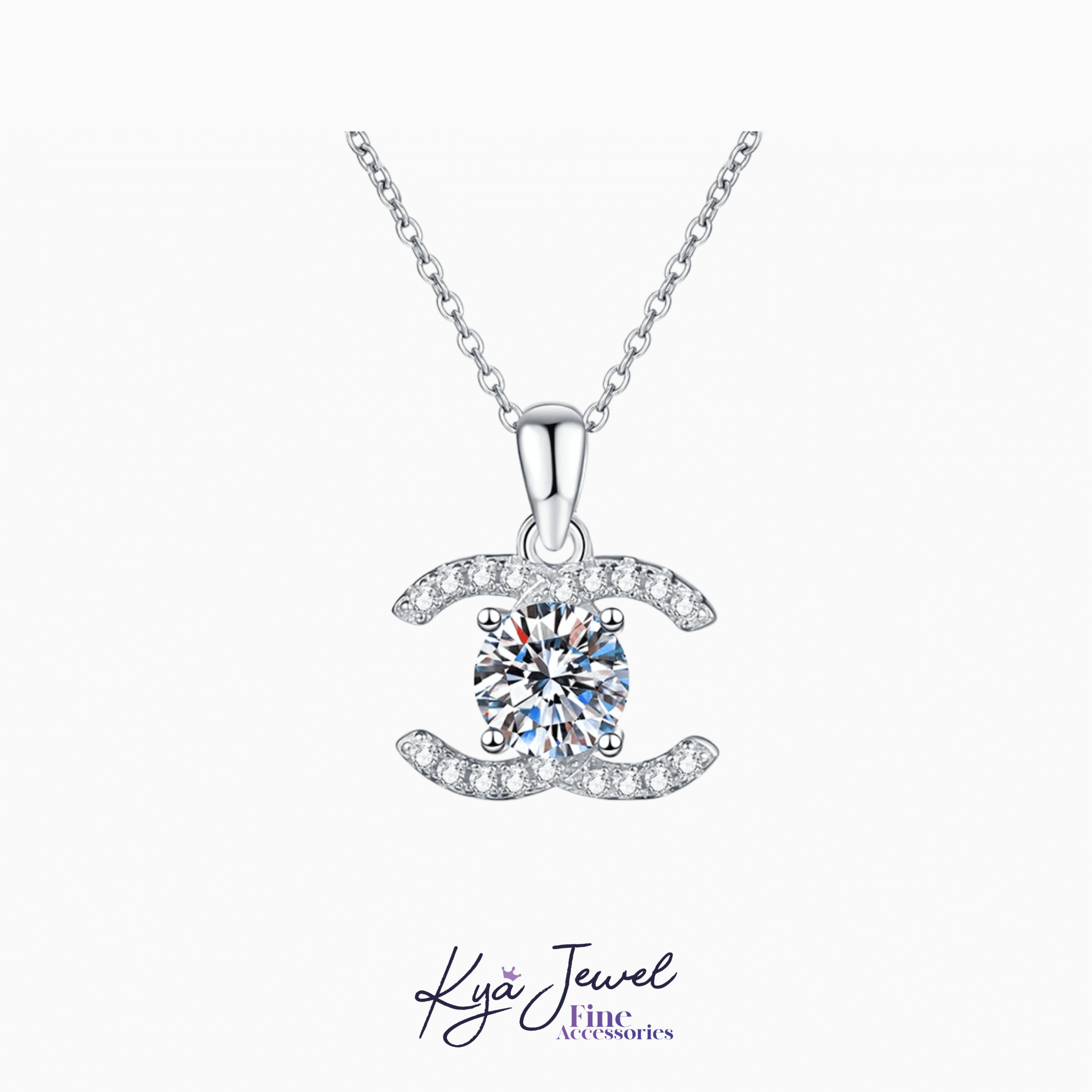 Dây chuyền nữ kim cương Moissanite Prestige