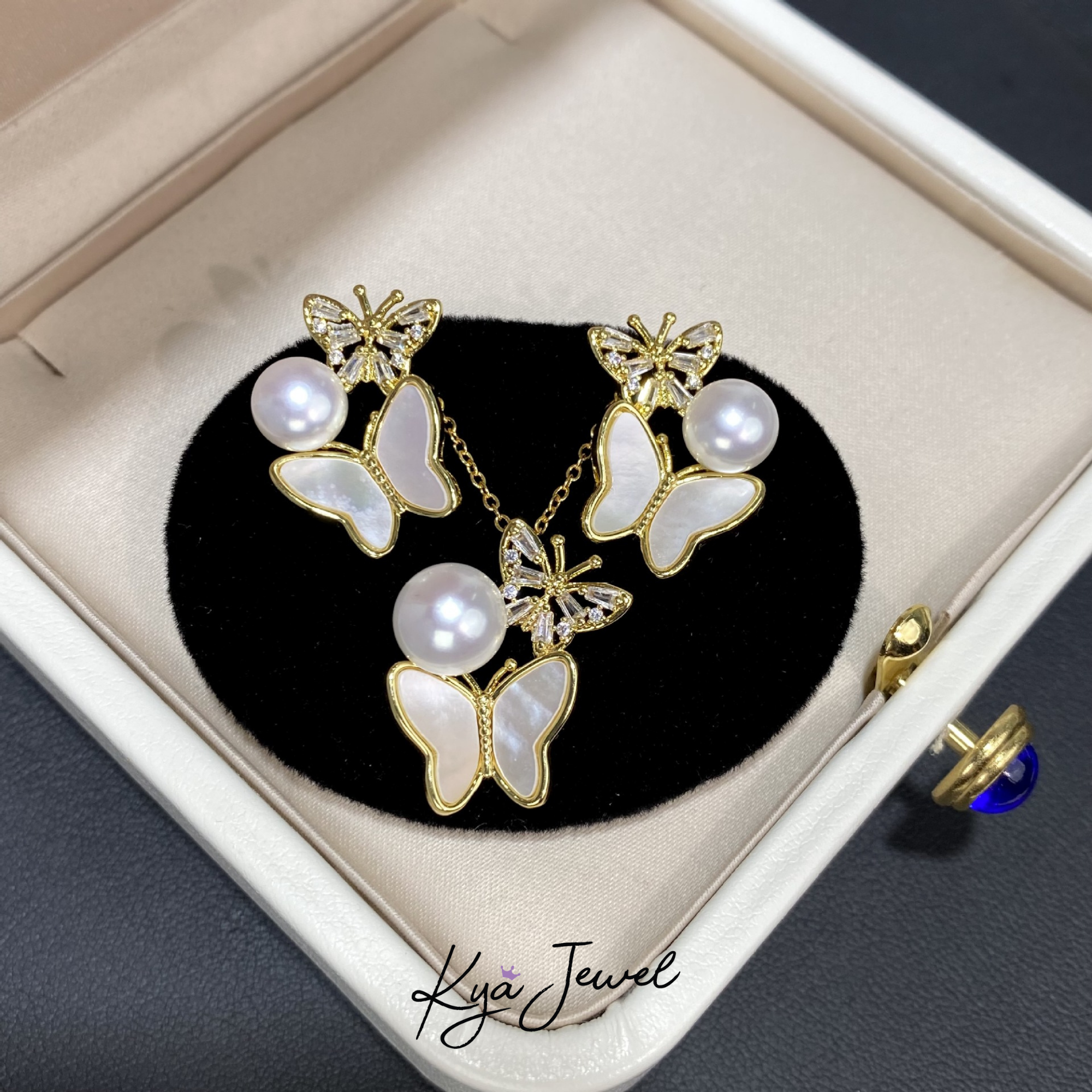 Bộ trang sức nữ Dancing Pearl Butterfly