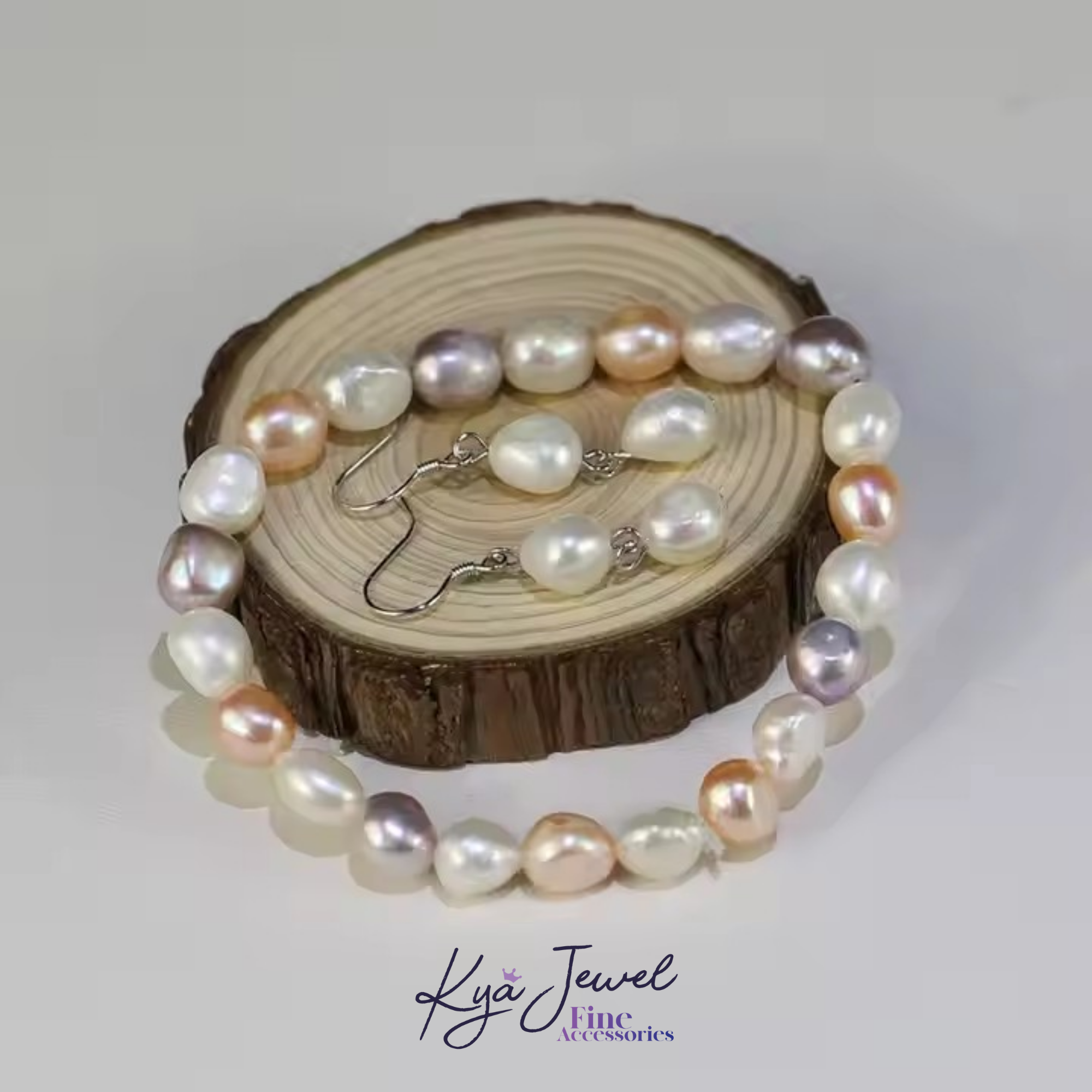 Khuyên tai nữ Multicolor Pearl