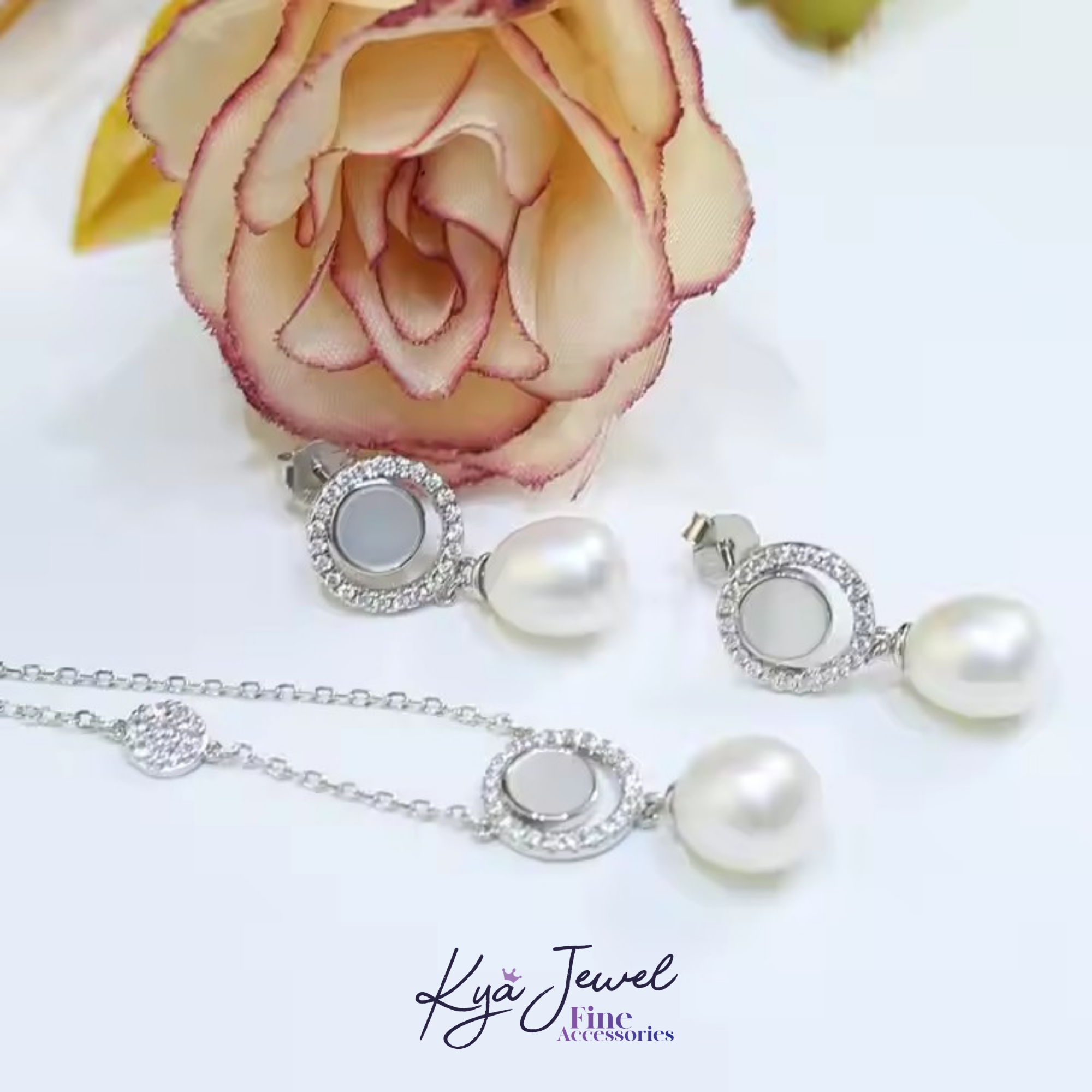 Bộ trang sức nữ Circle Pearl