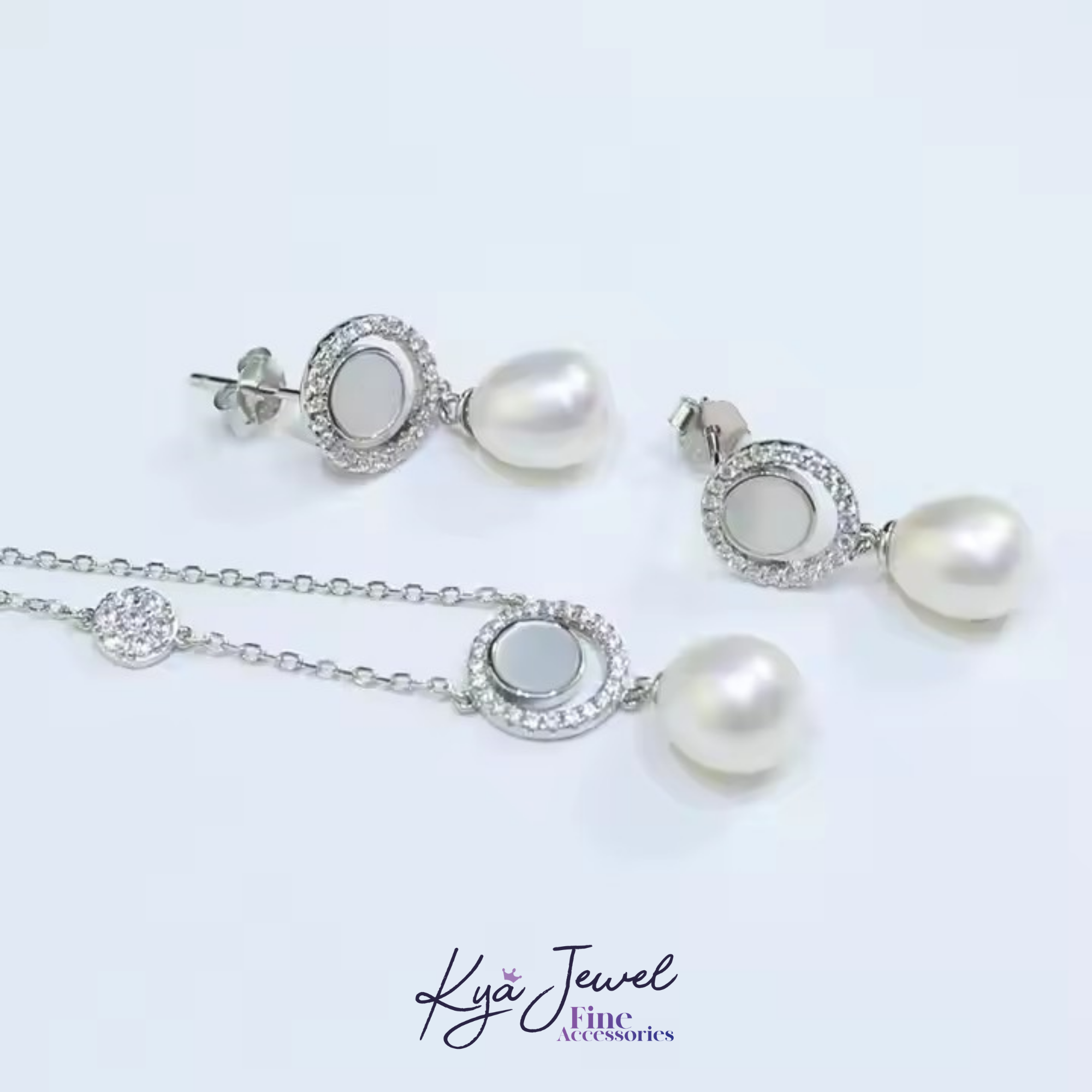 Bộ trang sức nữ Circle Pearl