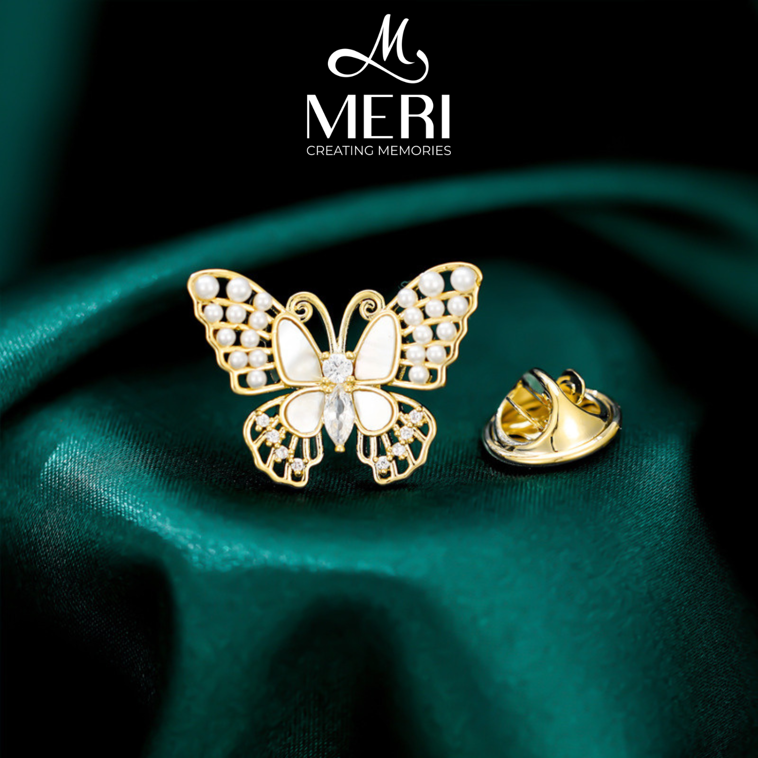 Pin cài áo Butterfly xinh xắn