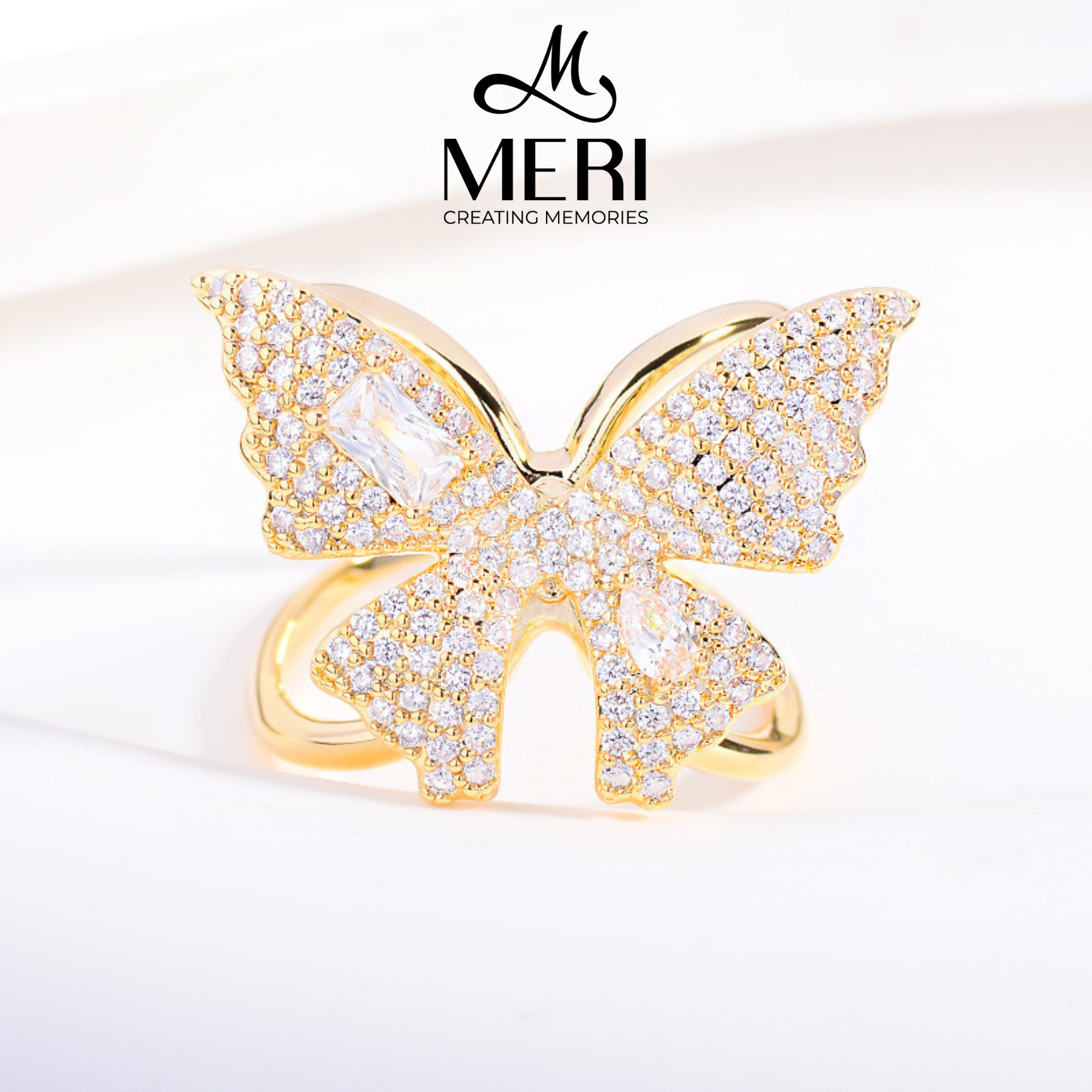 Cài khăn Golden Butterfly