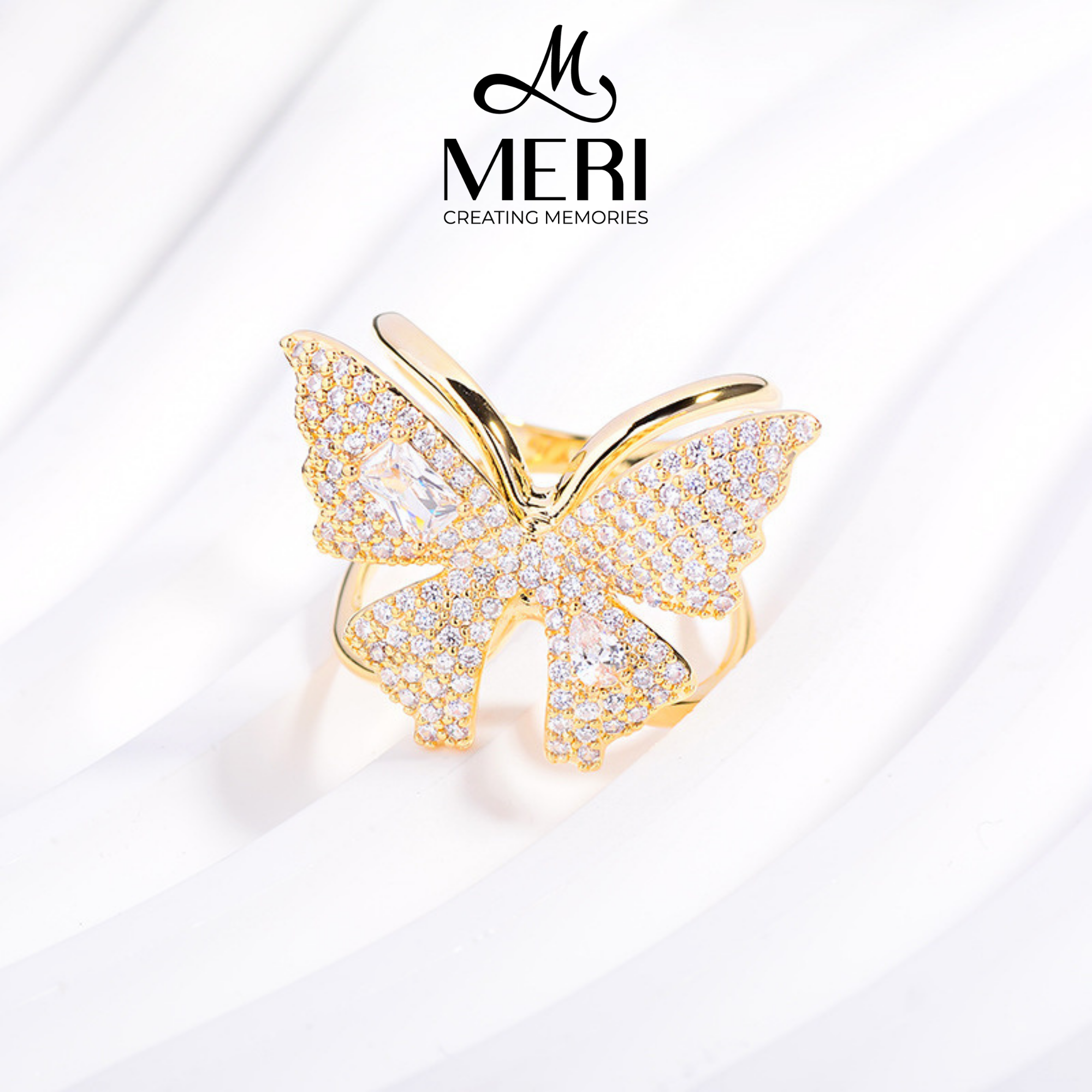 Cài khăn Golden Butterfly