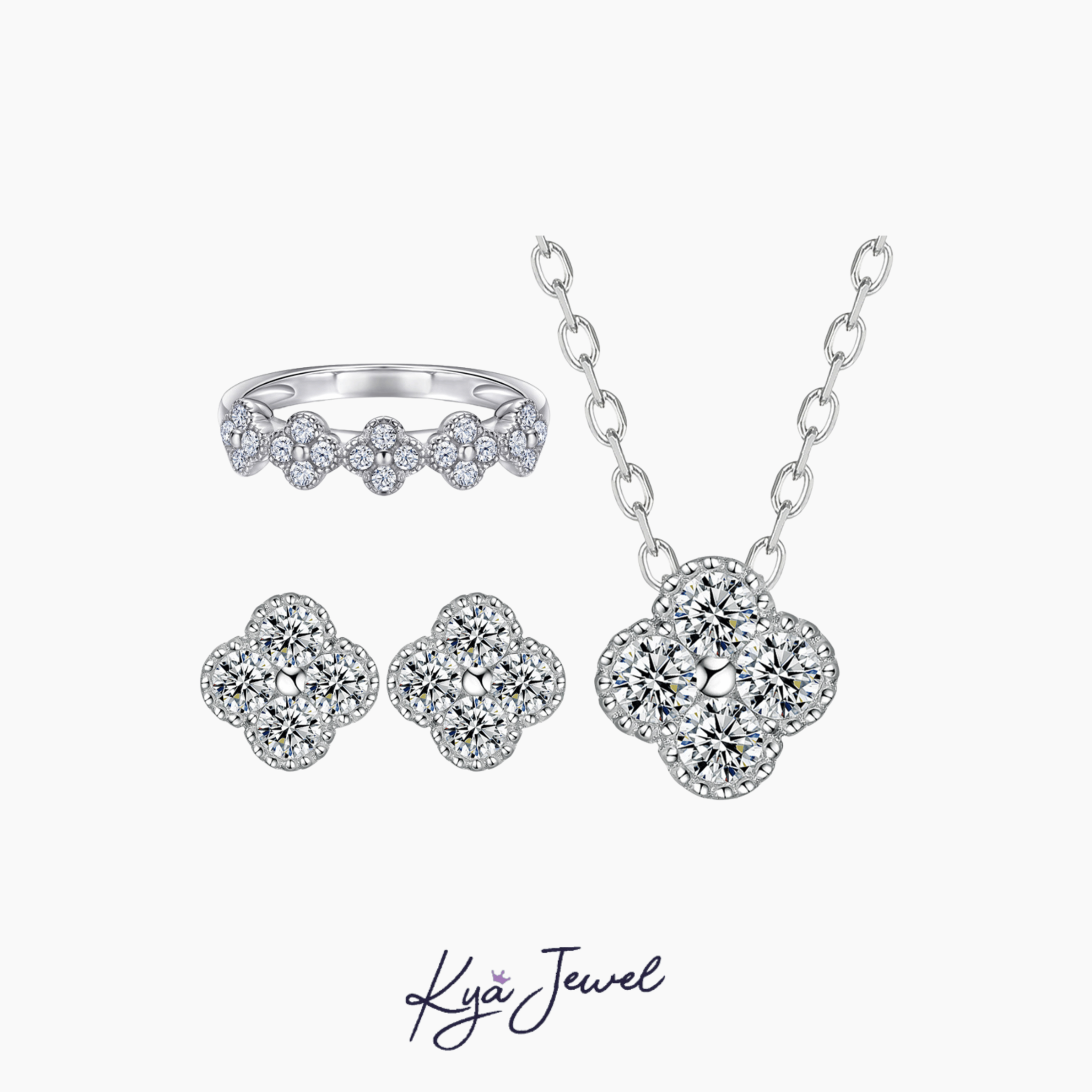 Nhẫn nữ Sparkling Clover