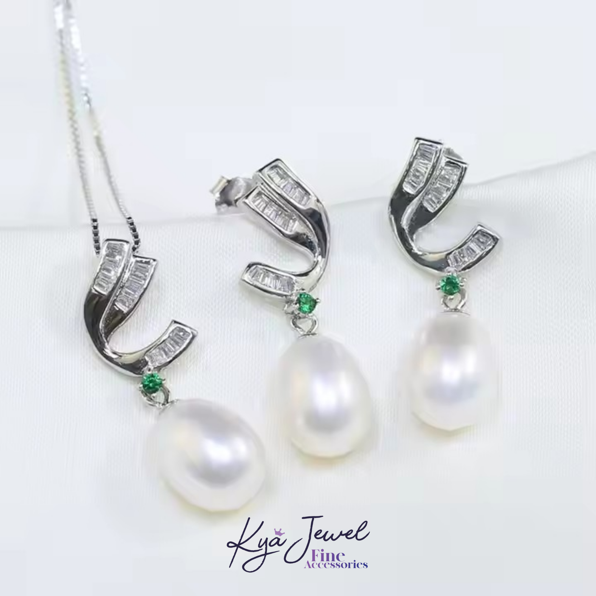 Bộ trang sức nữ Modern Twist Pearl
