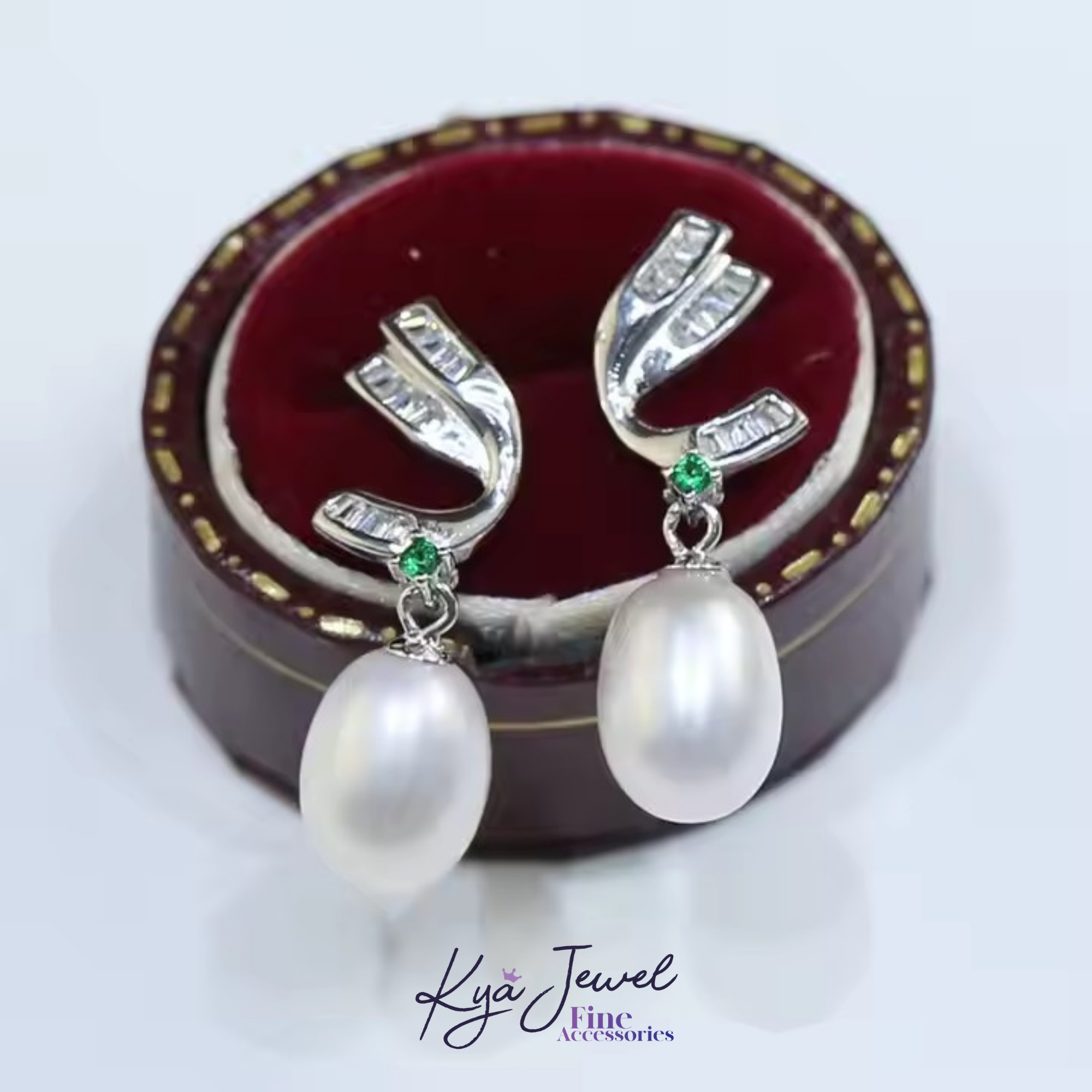 Khuyên tai nữ Modern Twist Pearl